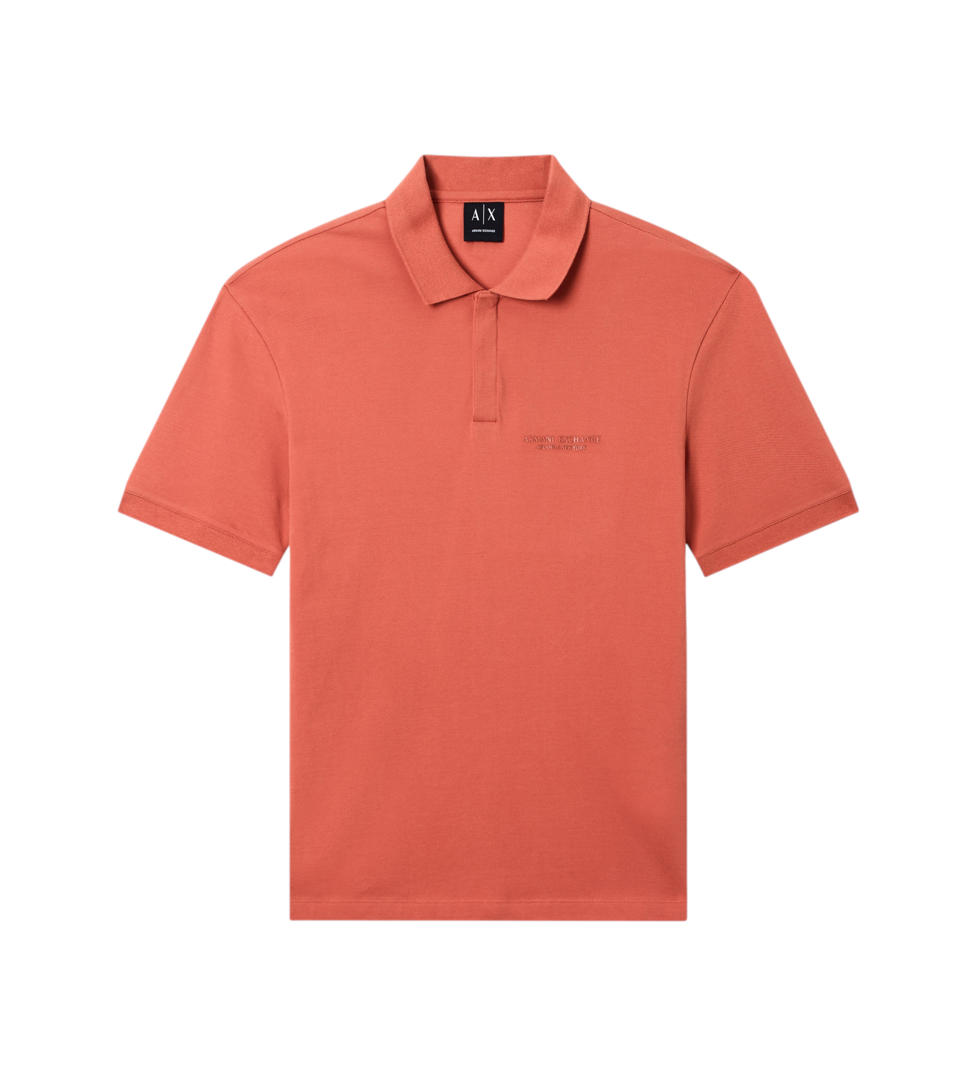 A|X Armani Exchange für Herren. XM001286AF10366U3040 Reguläres Poloshirt rostorange (S), Lässig, Baumwolle, Klassisch, Kurzarm