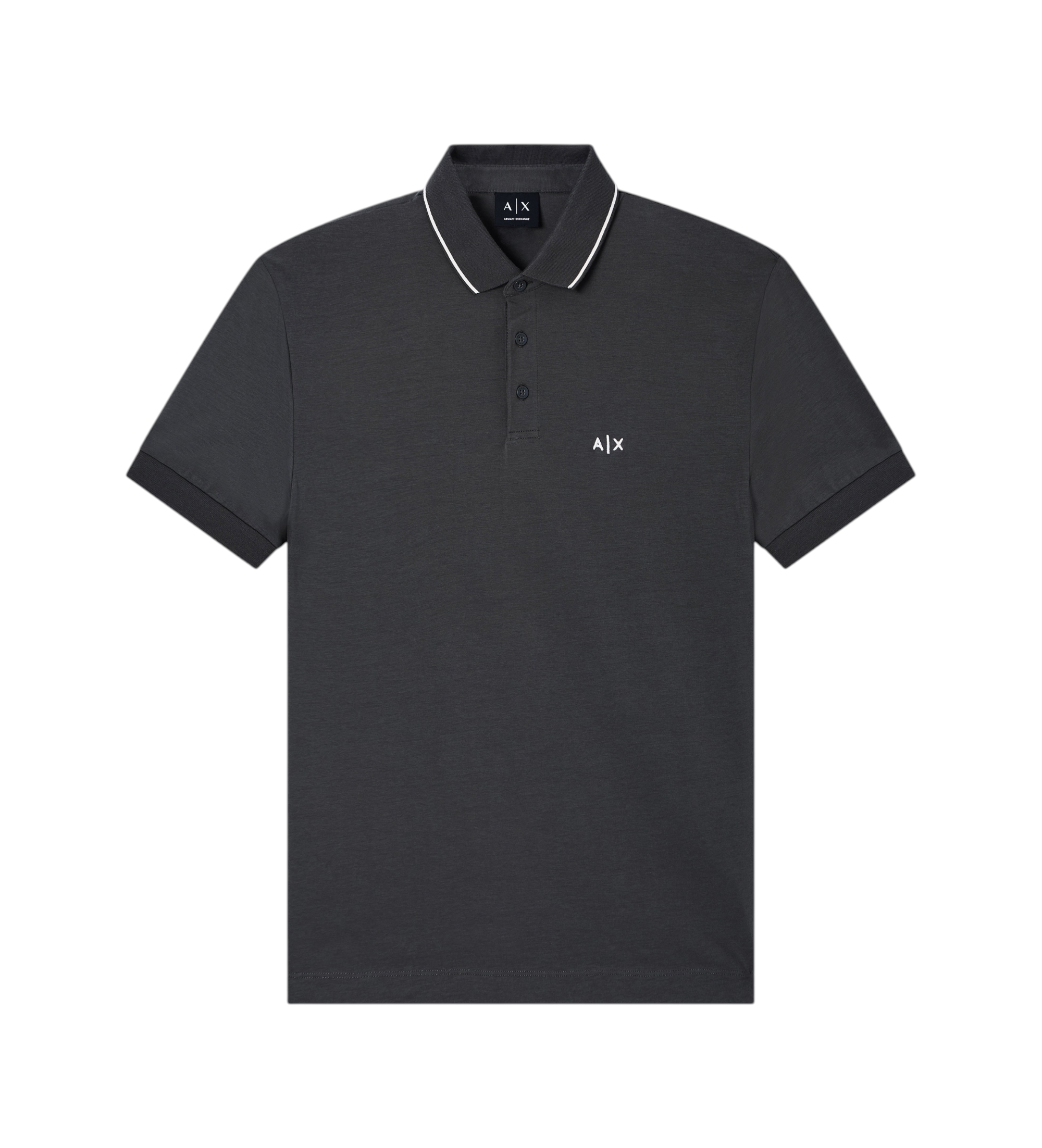 A|X Armani Exchange für Herren. XM001289AF10363M8317 Reguläres Poloshirt schwarz (XL), Lässig, Baumwolle, Kurzarm