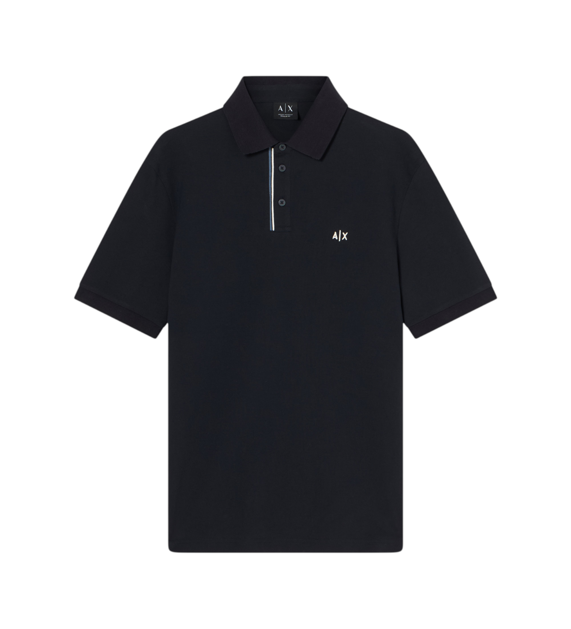 A|X Armani Exchange für Herren. XM002067AF10366UB101 Polohemd schwarz (S), Lässig, Baumwolle, Kurzarm