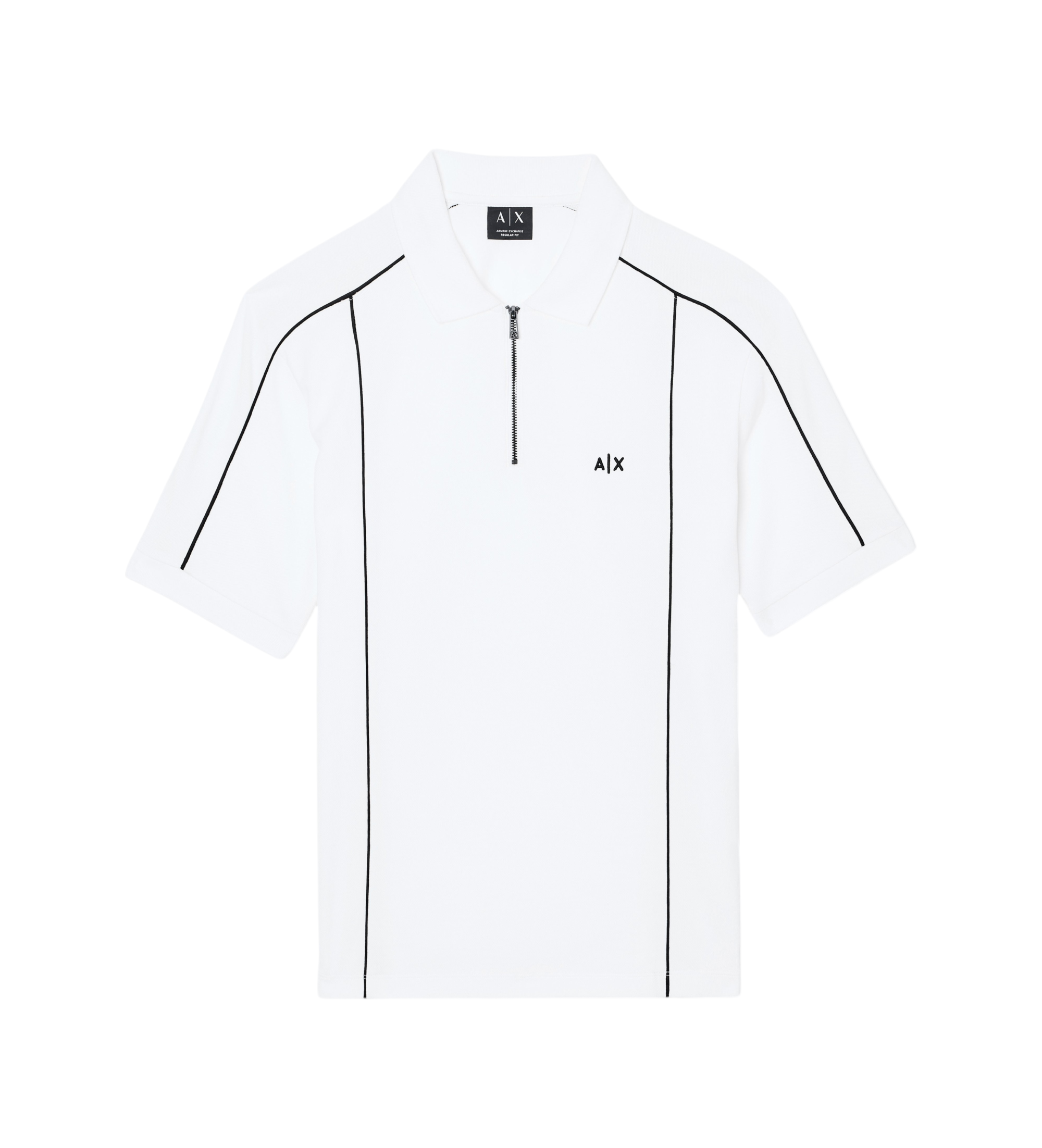 A|X Armani Exchange für Herren. XM002375AF10366U0009 Polo Elegant weiß (XL), Lässig, Baumwolle, Kurzarm