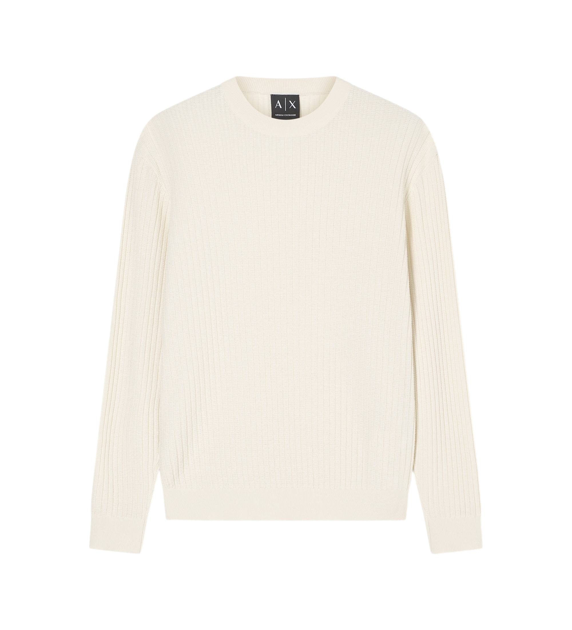 A|X Armani Exchange für Herren. XM002161AF20139U1074 Pullover mit Rundhalsausschnitt beige (S), Lässig, Baumwolle, Langarm