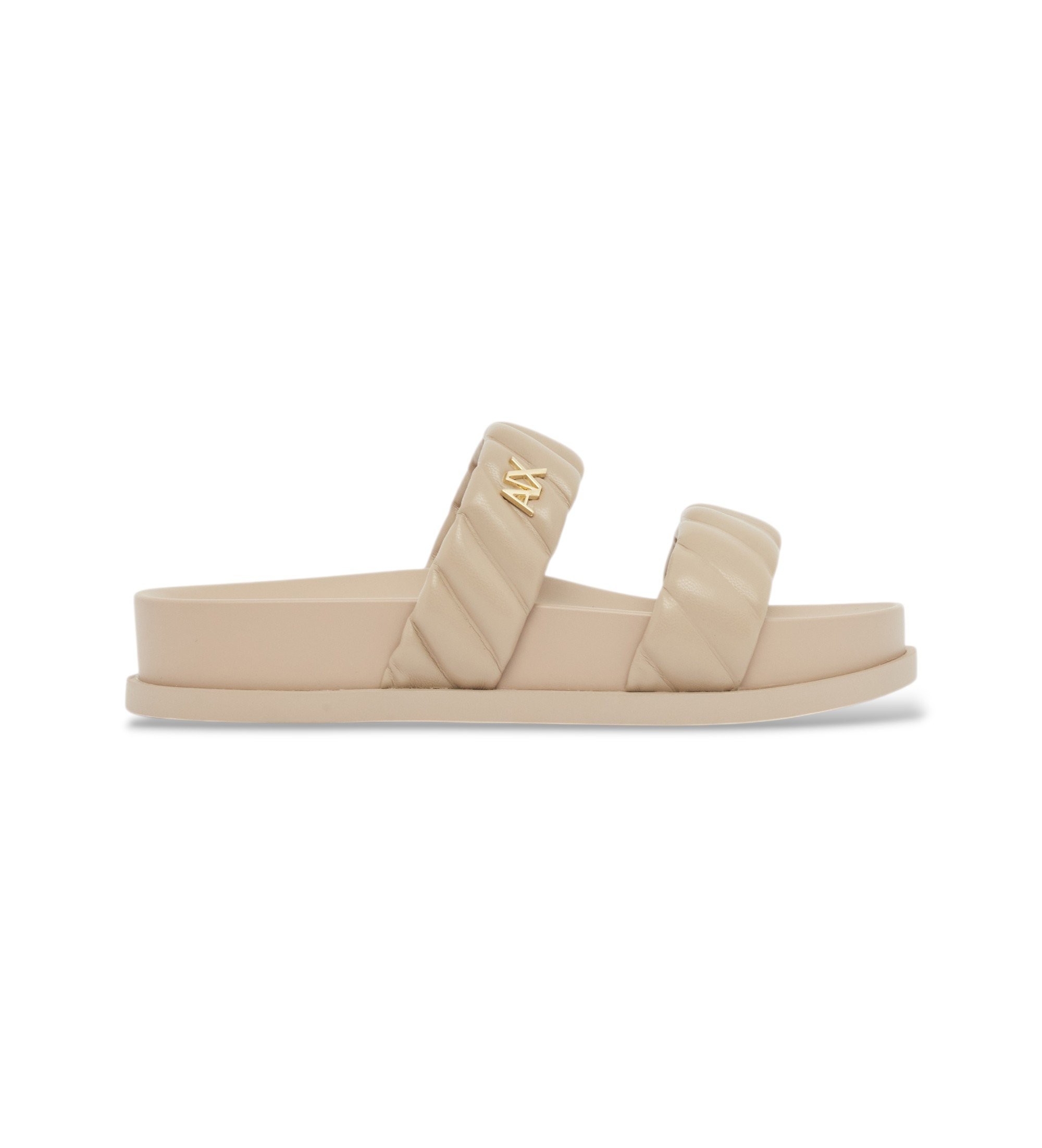 A|X Armani Exchange für Damen. XW002574AF22799U6223 Sandalen Design beige (37), Wohnung, Keine, Lässig
