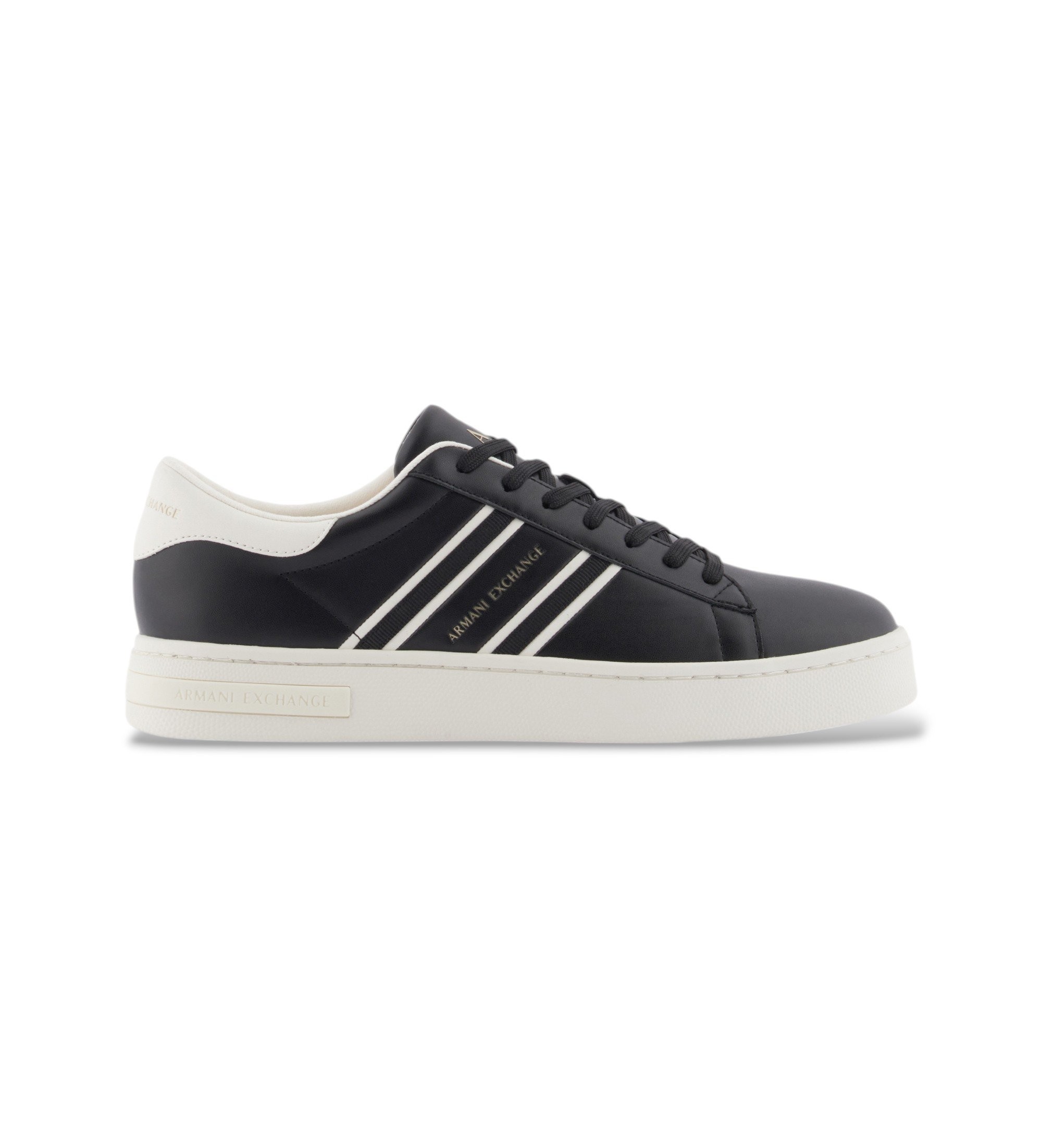 A|X Armani Exchange für Herren. XM002198AF21421MC024 Freizeitschuhe schwarz (39.5), Wohnung, Schnürsenkel, Lässig, Synthetisch