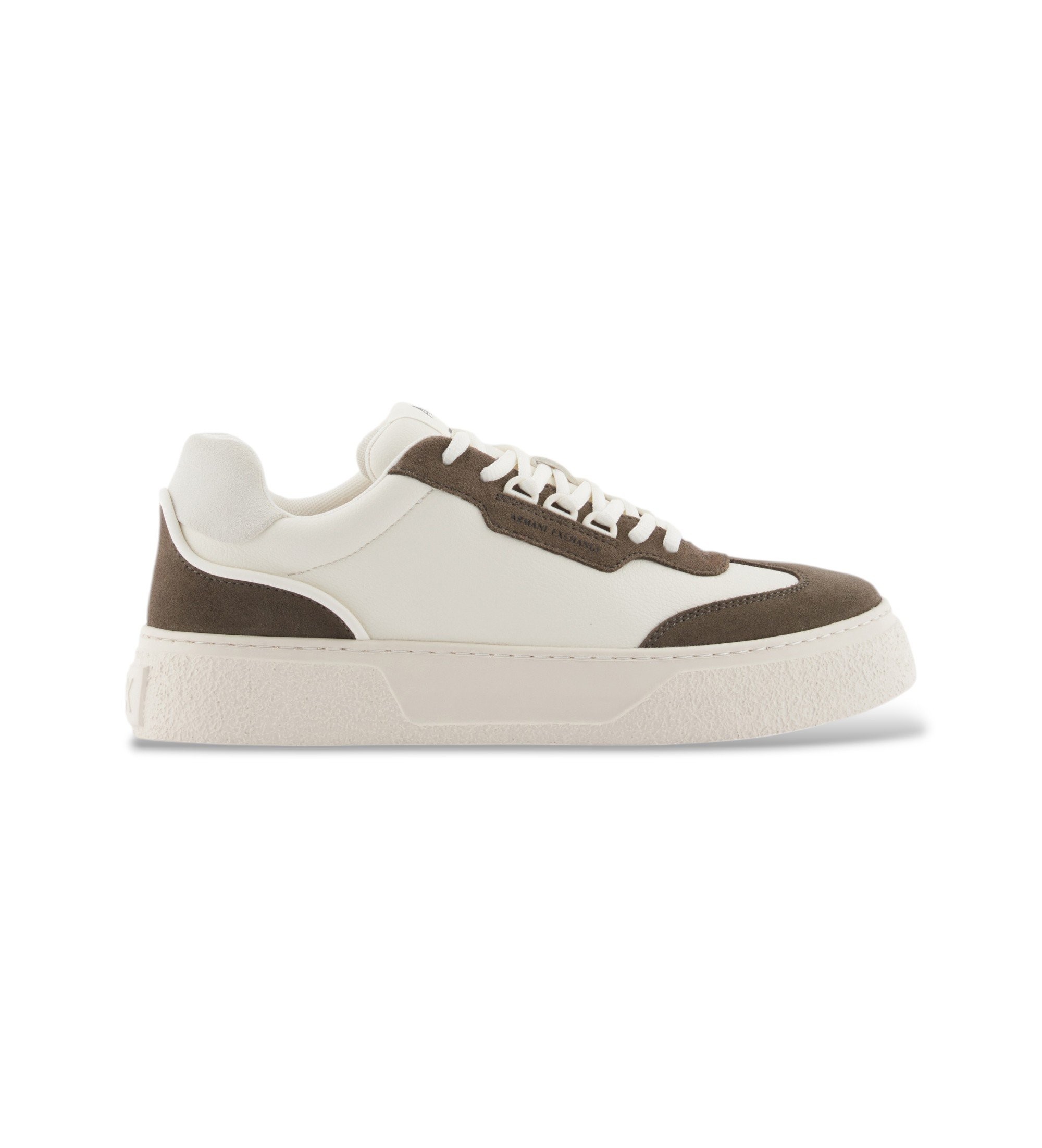 A|X Armani Exchange für Herren. XM002200AF21419MZ439 Freizeitschuhe pro weiß (45), Schwarz, Stoff, 3 bis 5 cm, Schnürsenkel, Lässig