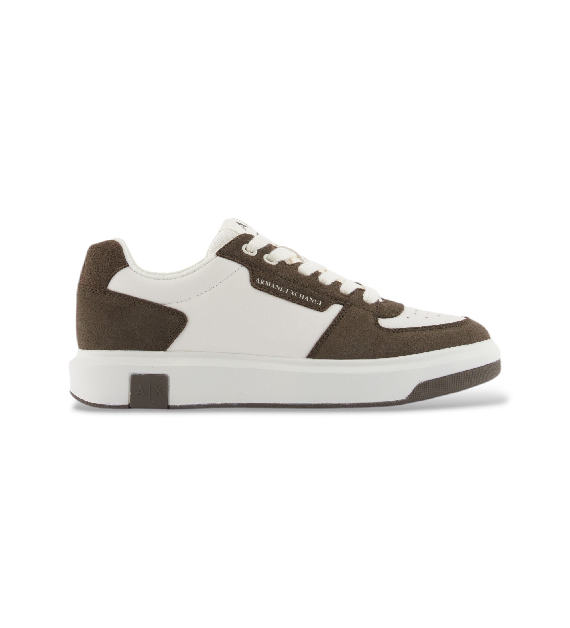 A|X Armani Exchange für Herren. XM002204AF21442MZ441 Grüne Lifestyle-Schuhe (43), 3 bis 5 cm, Schnürsenkel, Lässig, Polyester