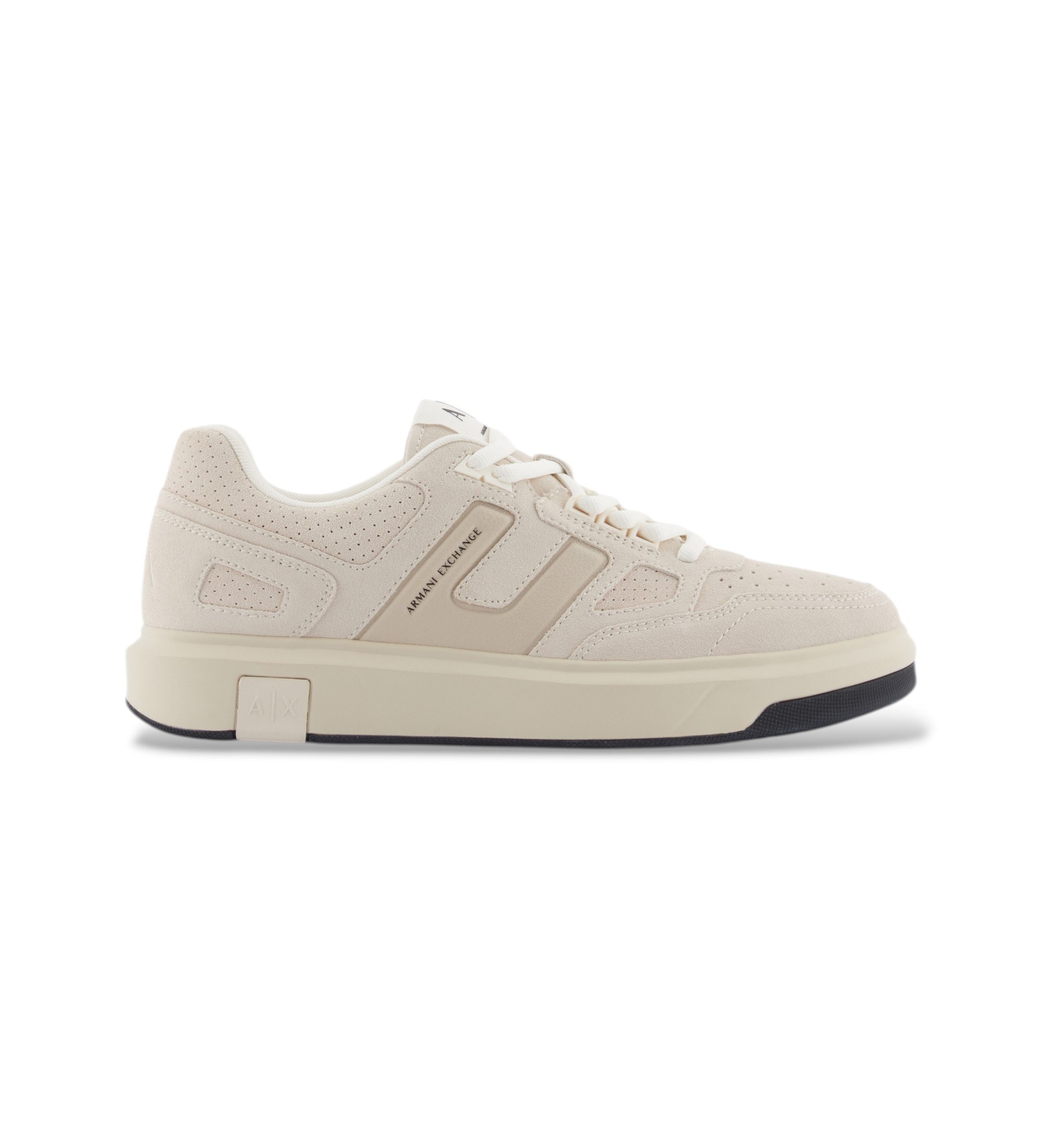 A|X Armani Exchange für Herren. XM002206AF21419U0009 Turnschuhe Modern Low-Top beige (45), Schnürsenkel, Lässig, Sportlich