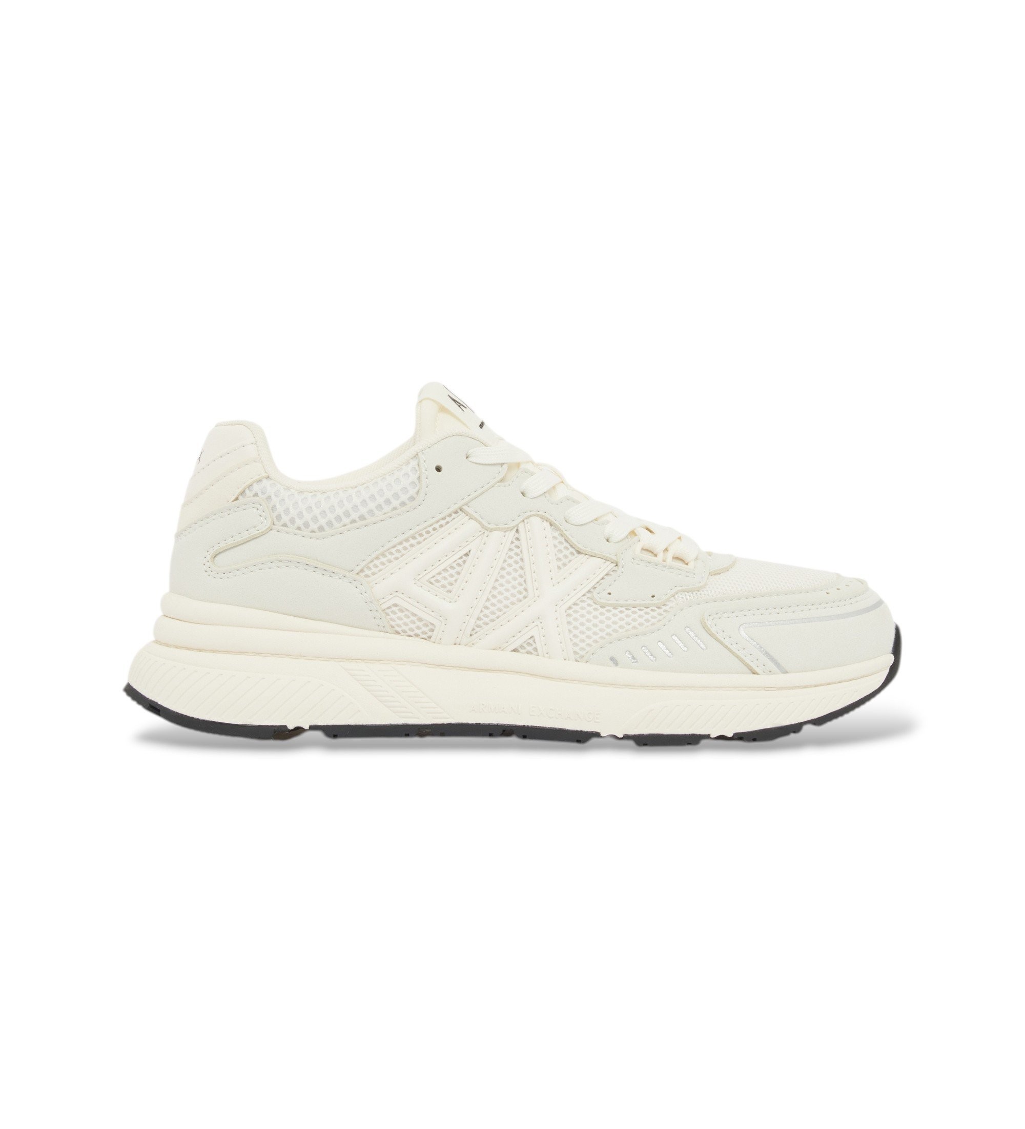 A|X Armani Exchange für Herren. XM002635AF19388M0107 Schuhe everest weiß (39), Stoff, Wohnung, Schnürsenkel, Sportlich