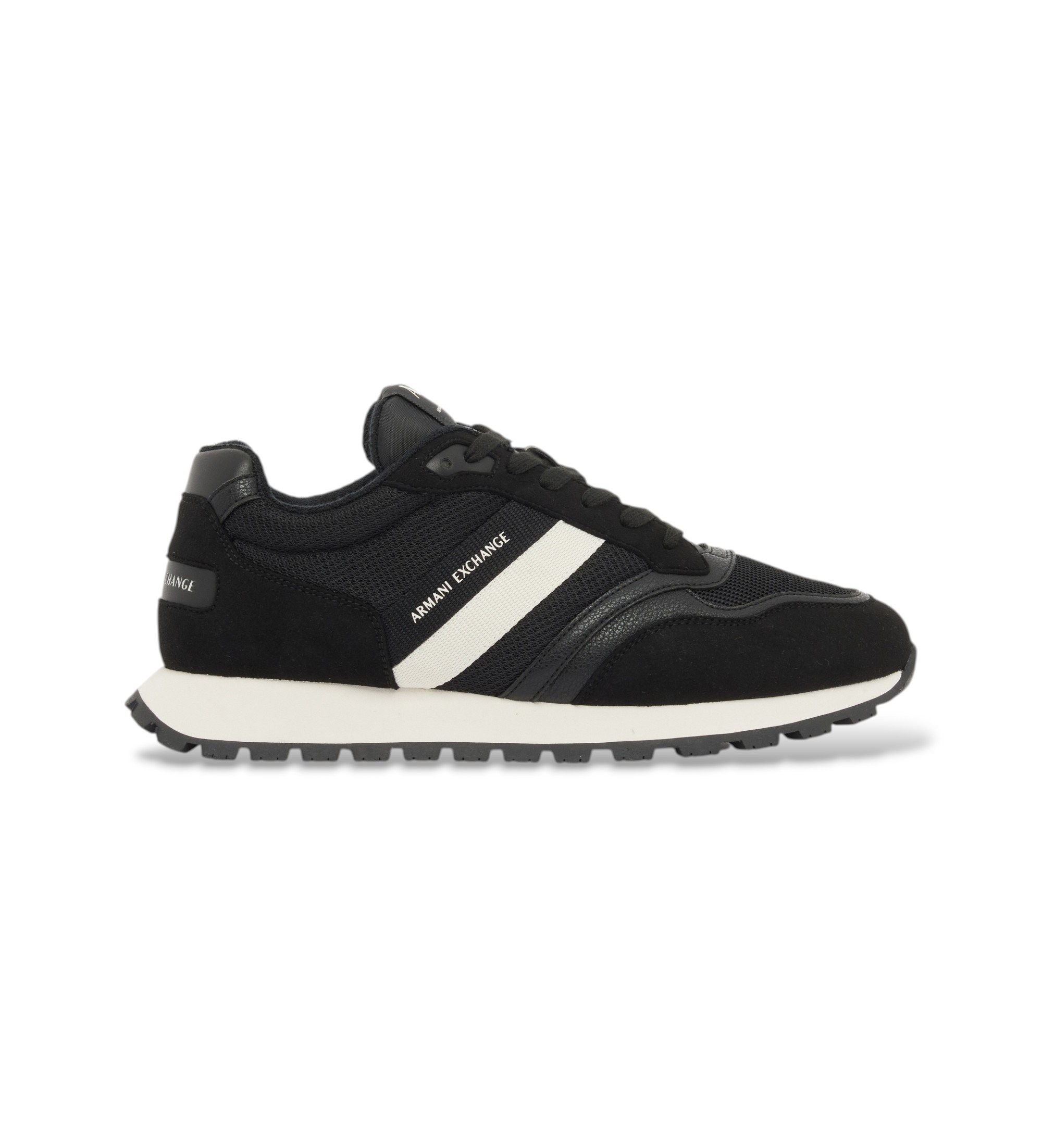 A|X Armani Exchange für Herren. XM002690AF22926MZ715 Freizeitschuhe proBlack (41), Schwarz, Wohnung, Schnürsenkel, Lässig