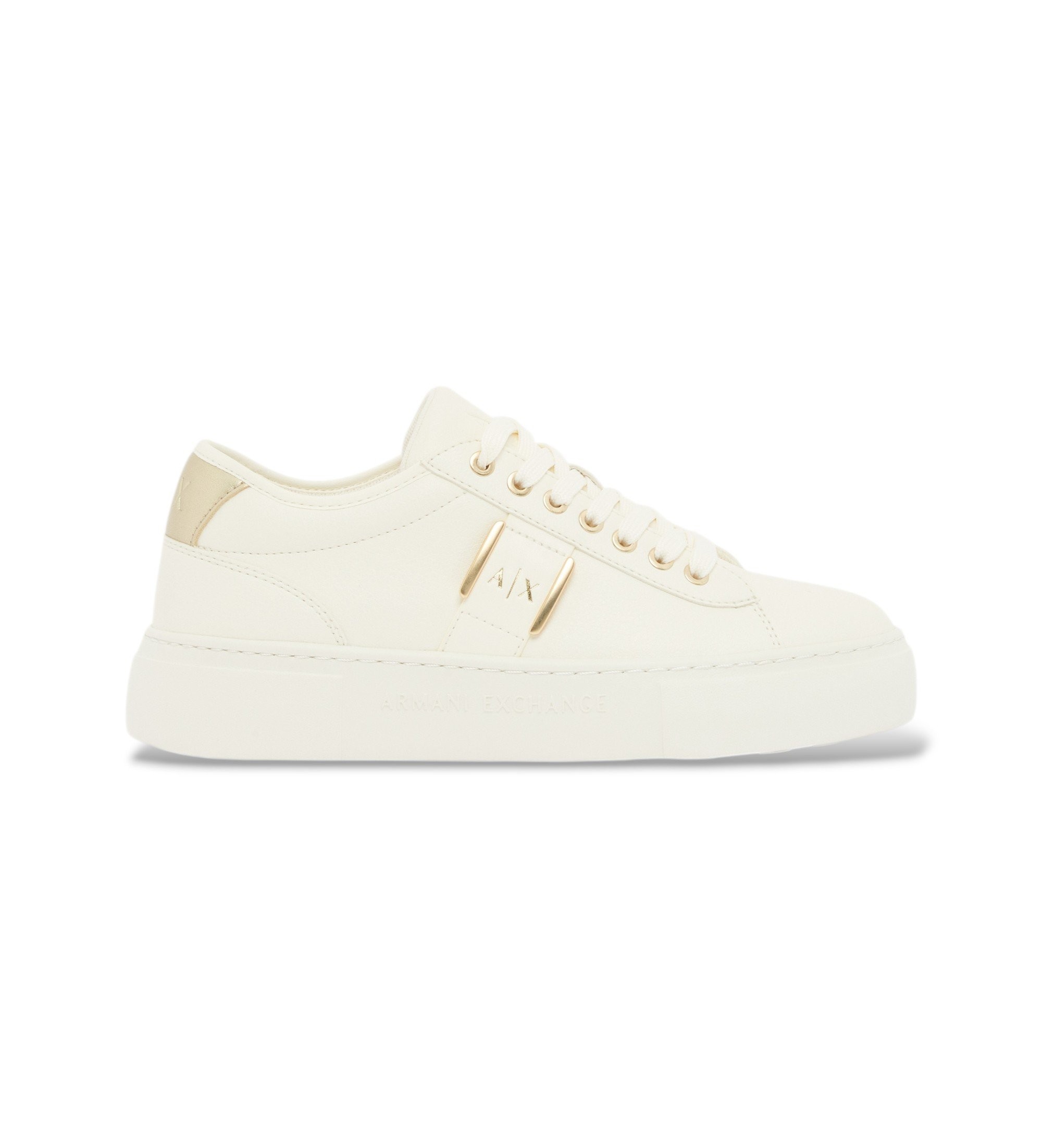 A|X Armani Exchange für Damen. XW002224AF21429MZ128 Turnschuhe Modern weiß (35), 3 bis 5 cm, Schnürsenkel, Sportlich