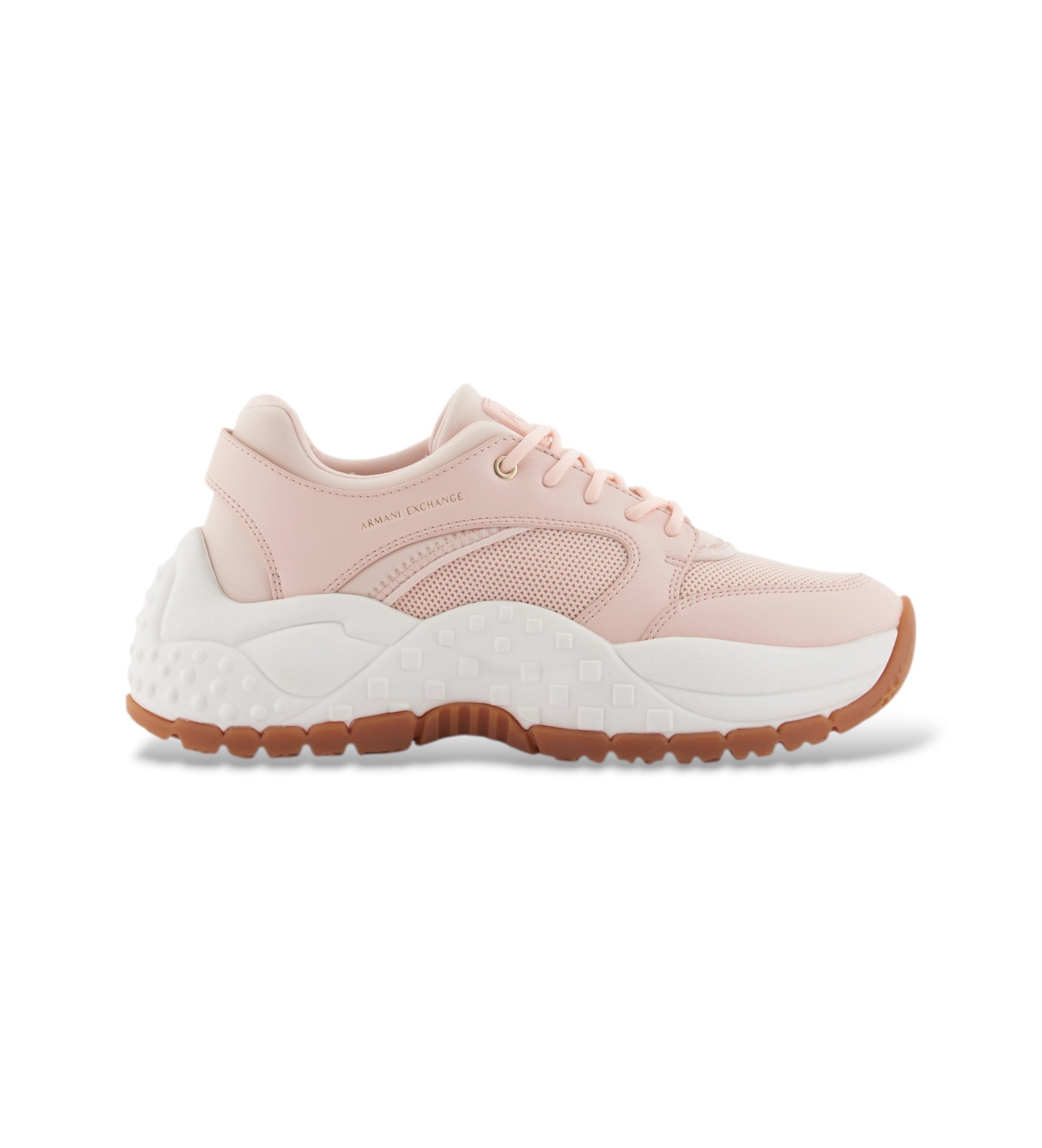 A|X Armani Exchange für Damen. XW002227AF21430U4104 Sportliche Style Turnschuhe rosa (37), 3 bis 5 cm, Schnürsenkel