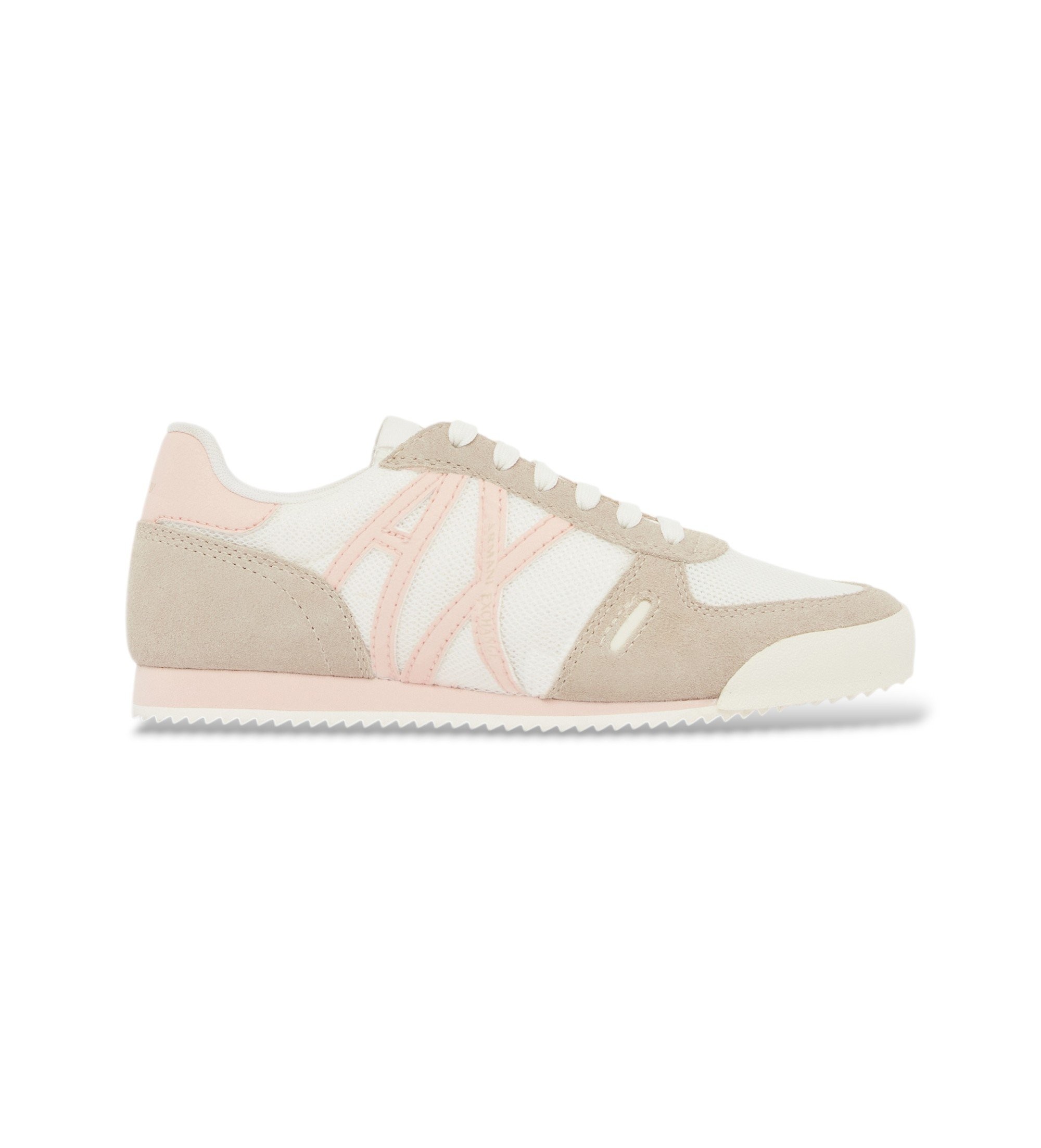 A|X Armani Exchange für Damen. XW002794AF22755MZ736 Schnürschuhe mit weißer Gummisohle (41), Stoff, Wohnung, Schnürsenkel, Lässig