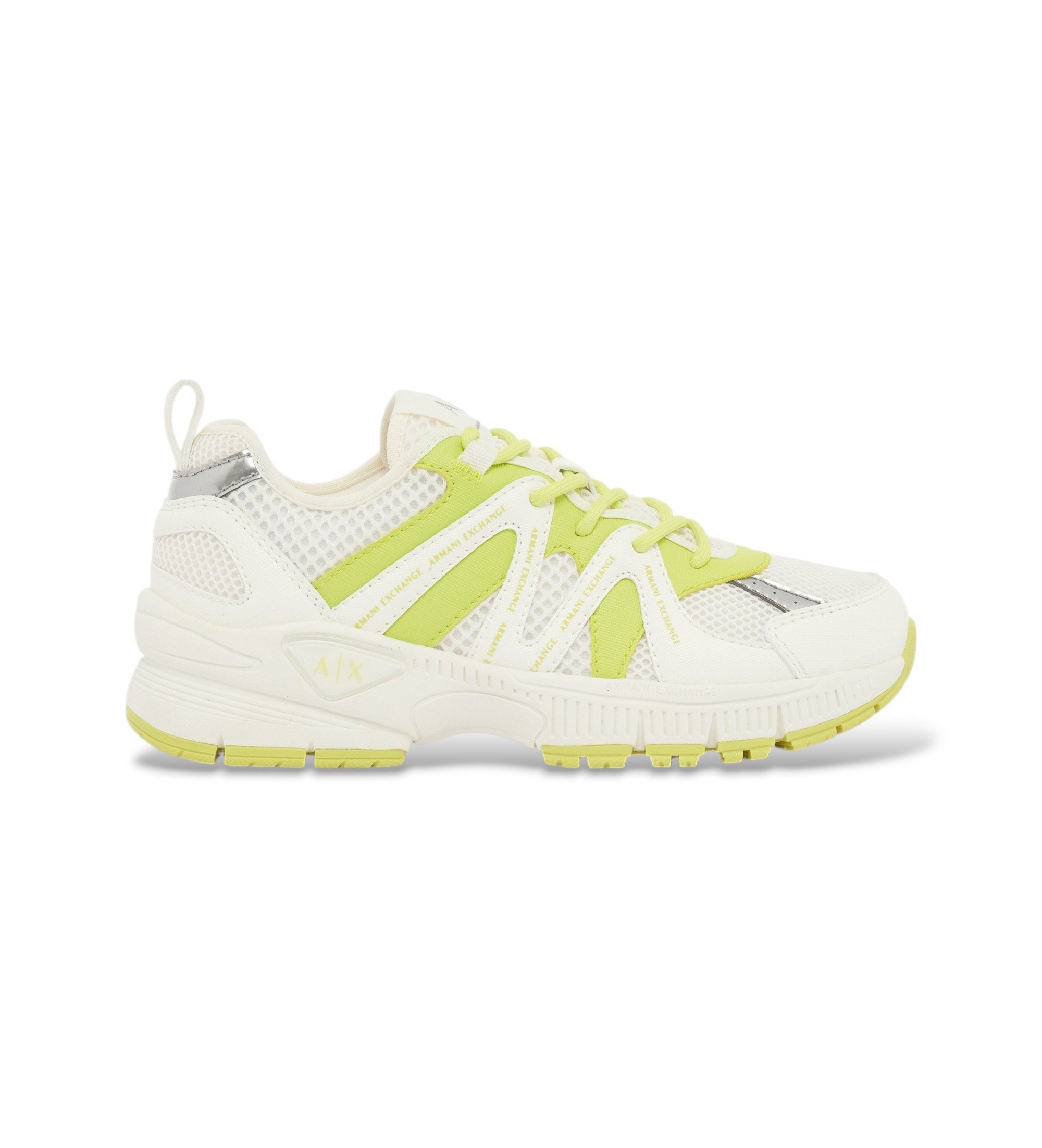 A|X Armani Exchange für Damen. XW002801AF23195MZ720 Trail Outfit Schuhe weiß (39), 3 bis 5 cm, Schnürsenkel, Sportlich