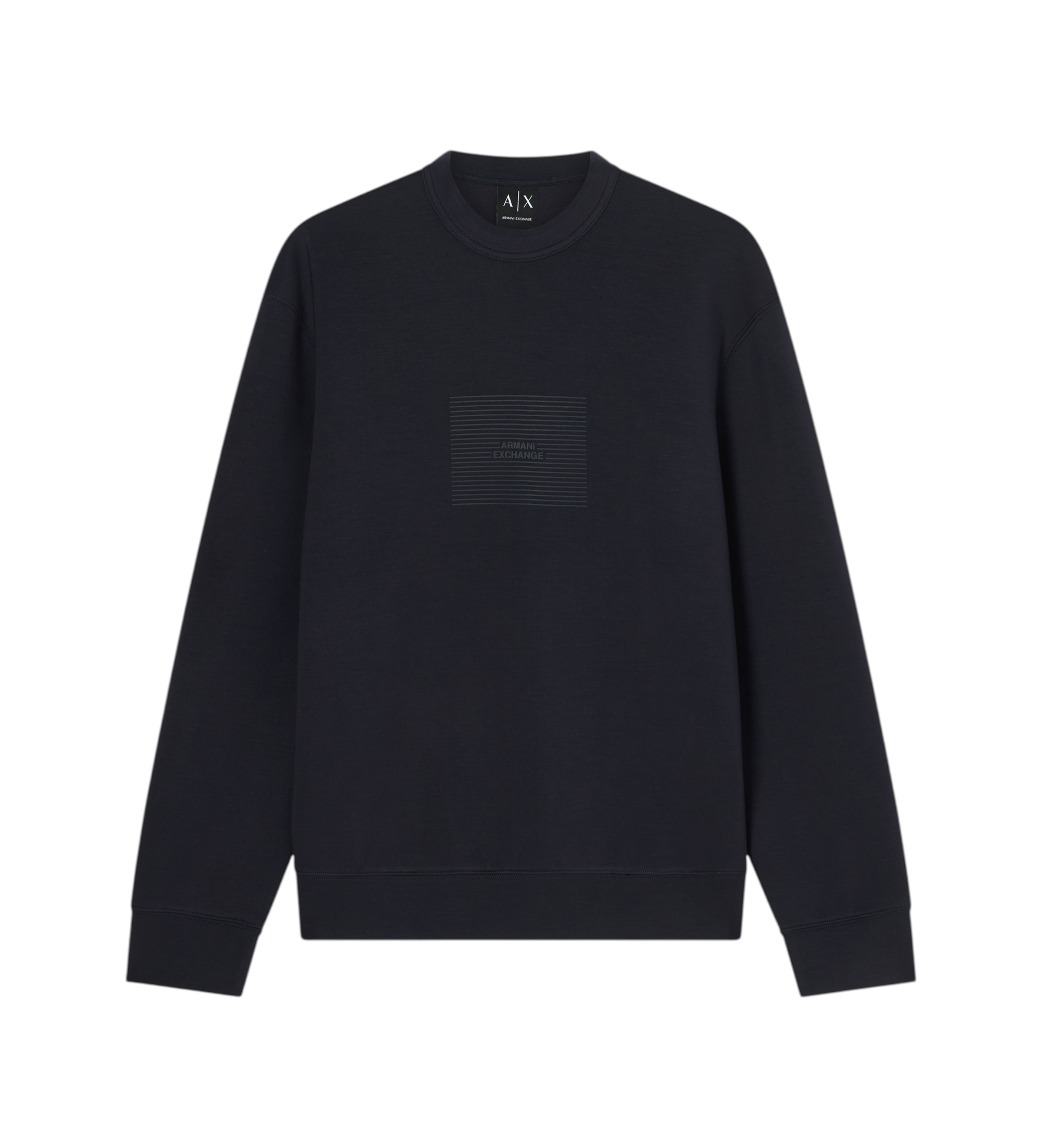 A|X Armani Exchange für Herren. XM002395AF19936UB101 Sweatshirt mit normaler Passform Dunkelgrau (L), Lässig, Polyester, Kurzarm