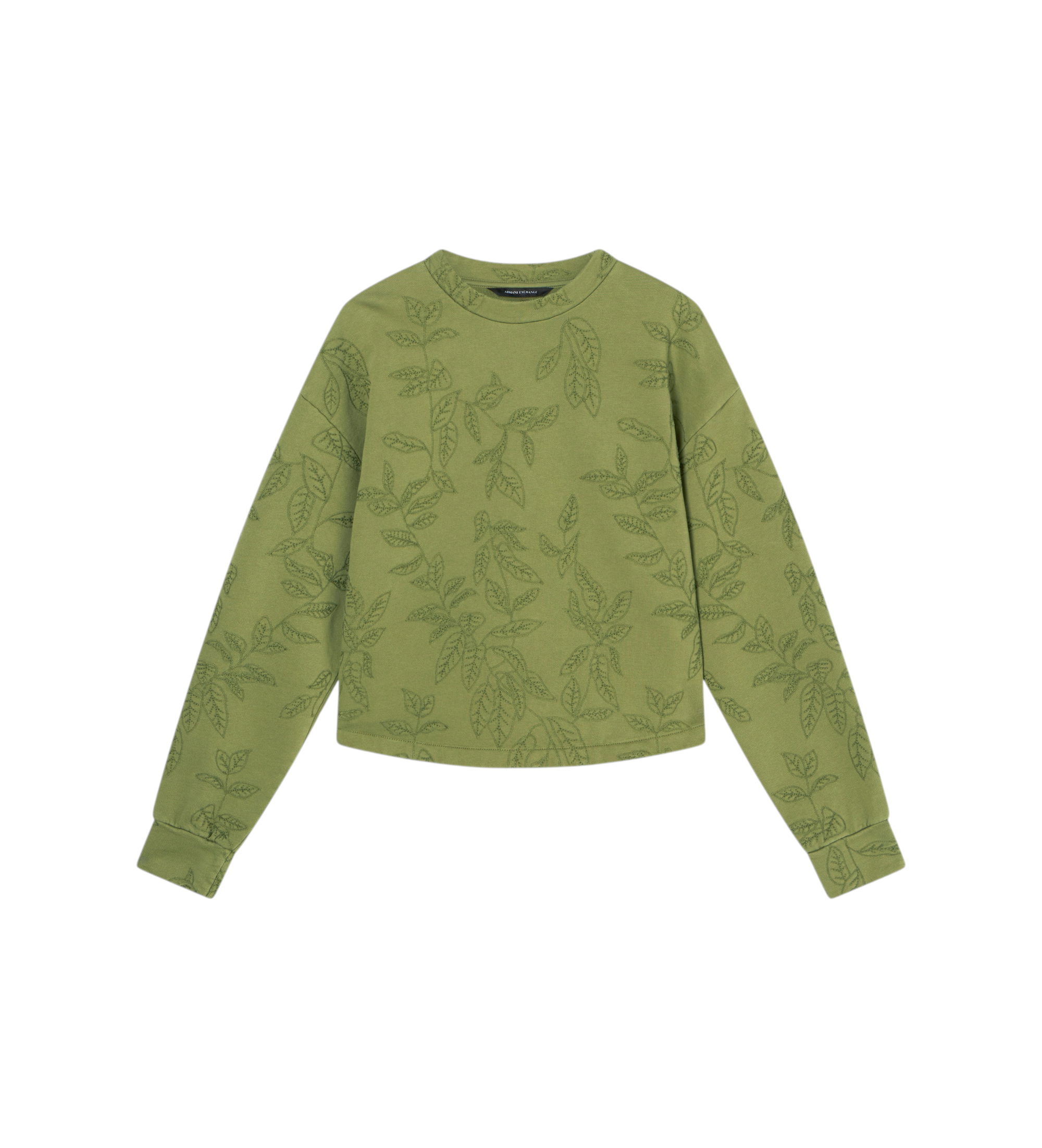 A|X Armani Exchange für Damen. XW001730AF18990F7136 Oversize-Sweatshirt grün (M), Lässig, Baumwolle