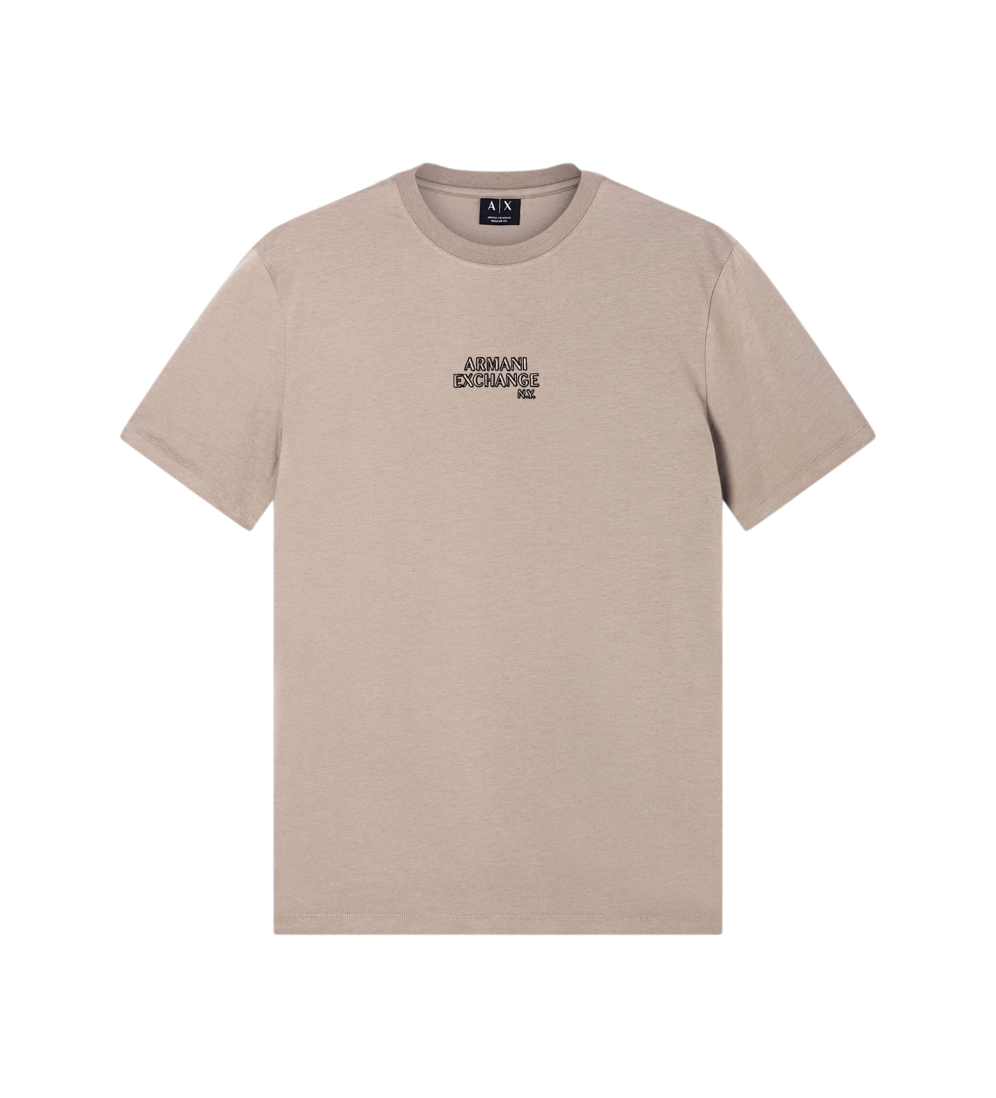 A|X Armani Exchange für Herren. XM001784AF10356U6107 Braunes elegantes T-shirt (S), Lässig, Baumwolle, Kurzarm
