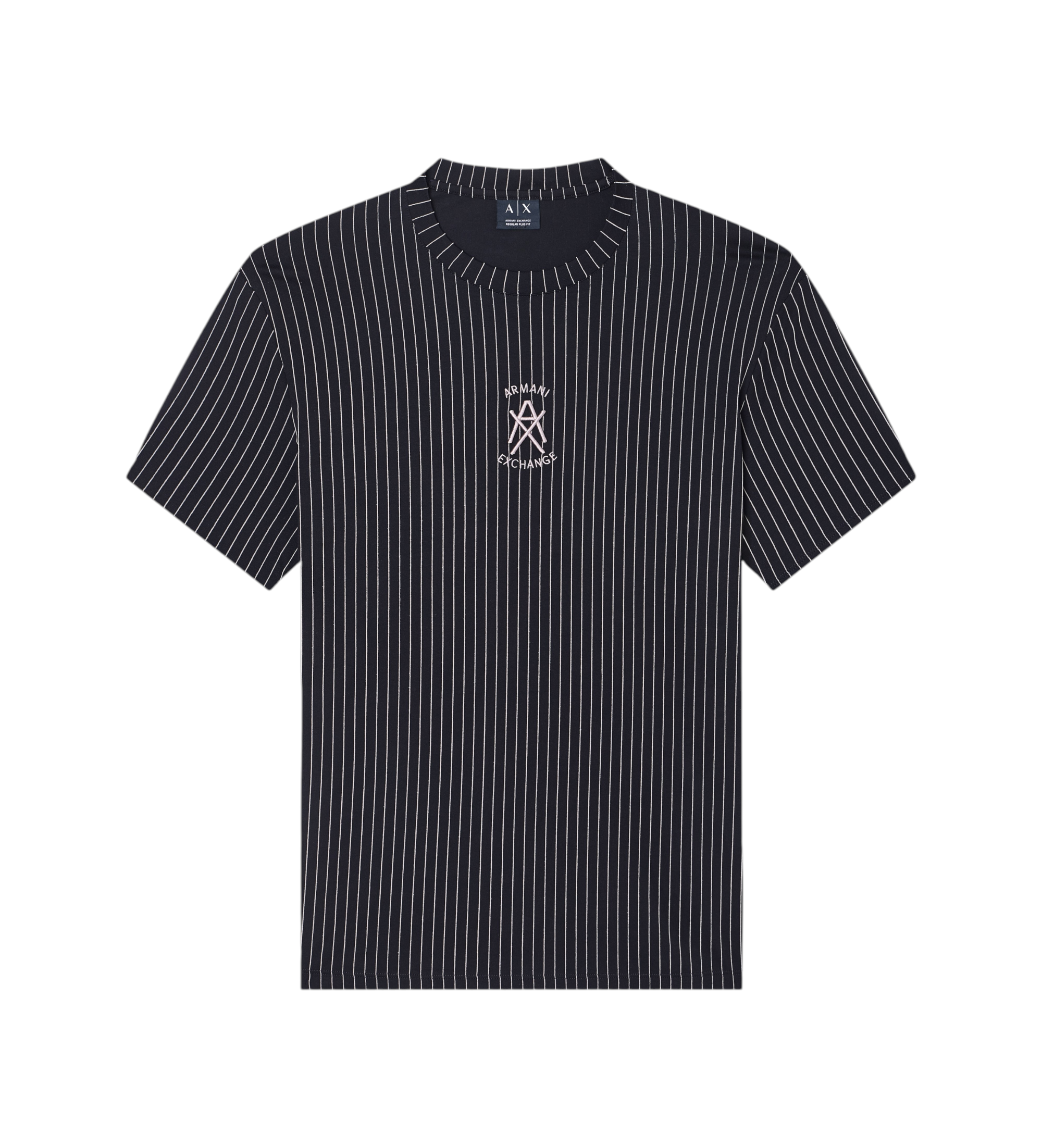 A|X Armani Exchange für Herren. XM001791AF10356FC271 Logo-T-Shirt Schwarz (M), Lässig, Baumwolle, Kurzarm