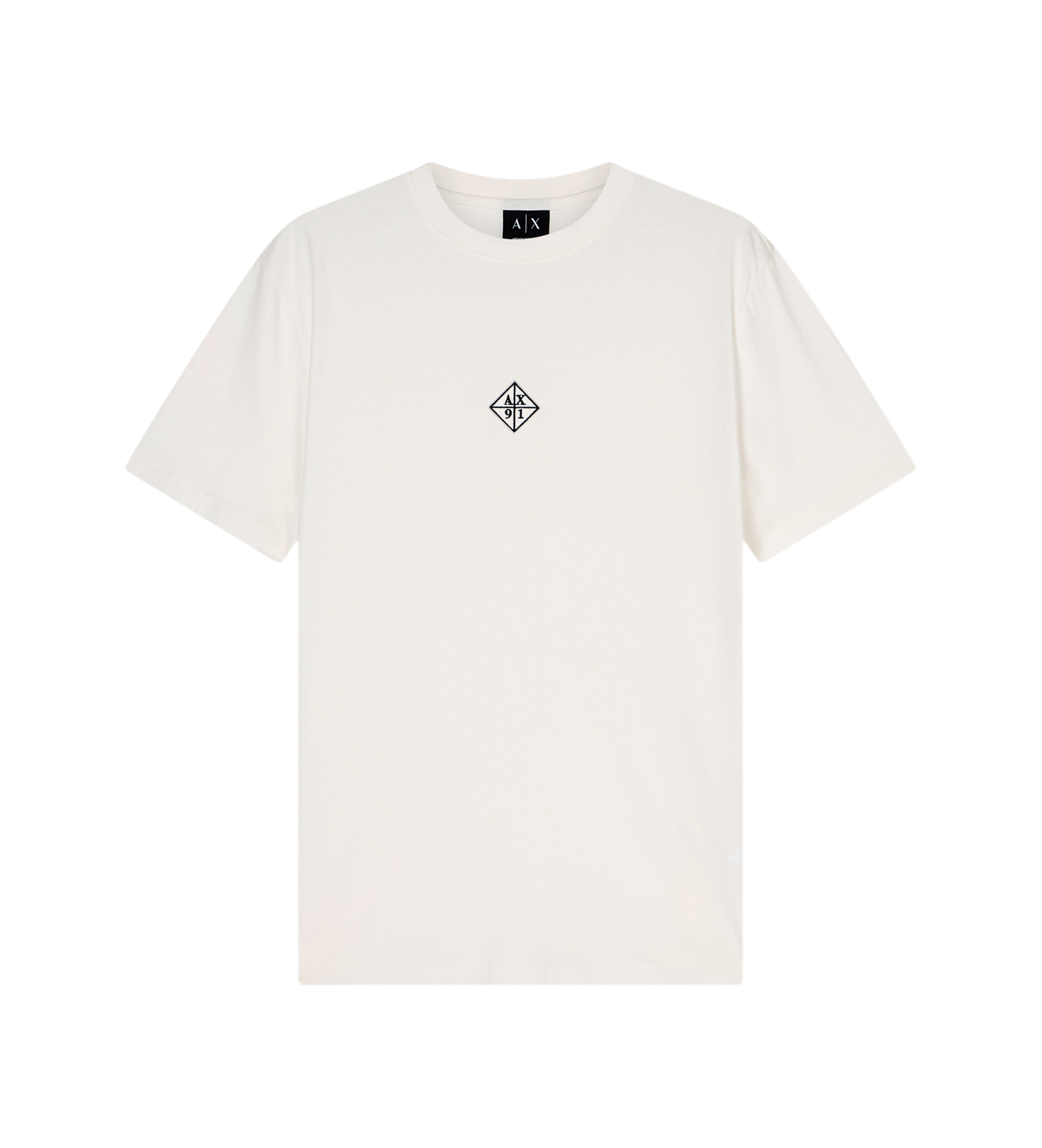 A|X Armani Exchange für Herren. XM002454AF10358U0009 Mini-Logo-T-Shirt weiß (M), Lässig, Baumwolle, Kurzarm
