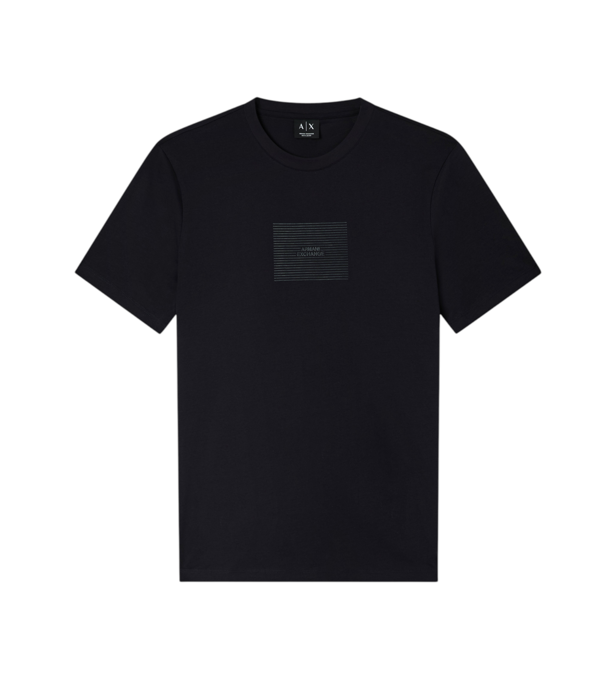 A|X Armani Exchange für Herren. XM002456AF10356UB101 Tiefblaues T-shirt (M), Lässig, Baumwolle, Kurzarm, Marine
