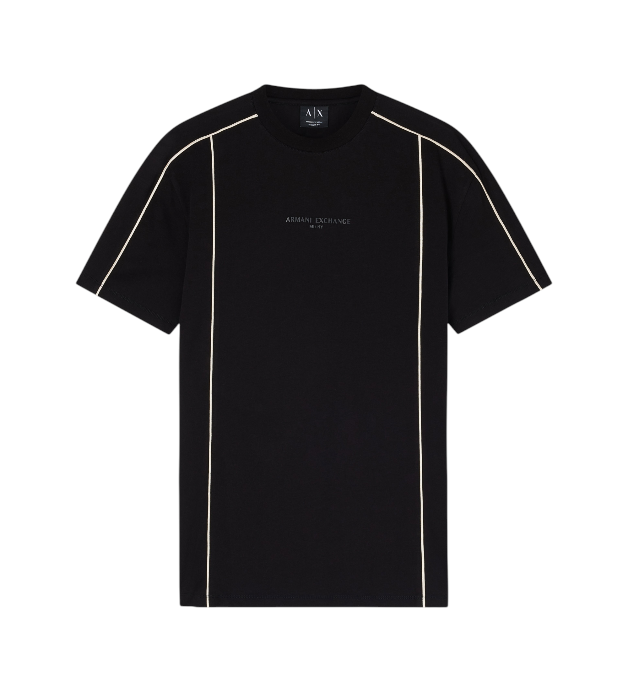 A|X Armani Exchange für Herren. XM002492AF10356UC001 Premium-T-Shirt schwarz (M), Lässig, Baumwolle, Kurzarm