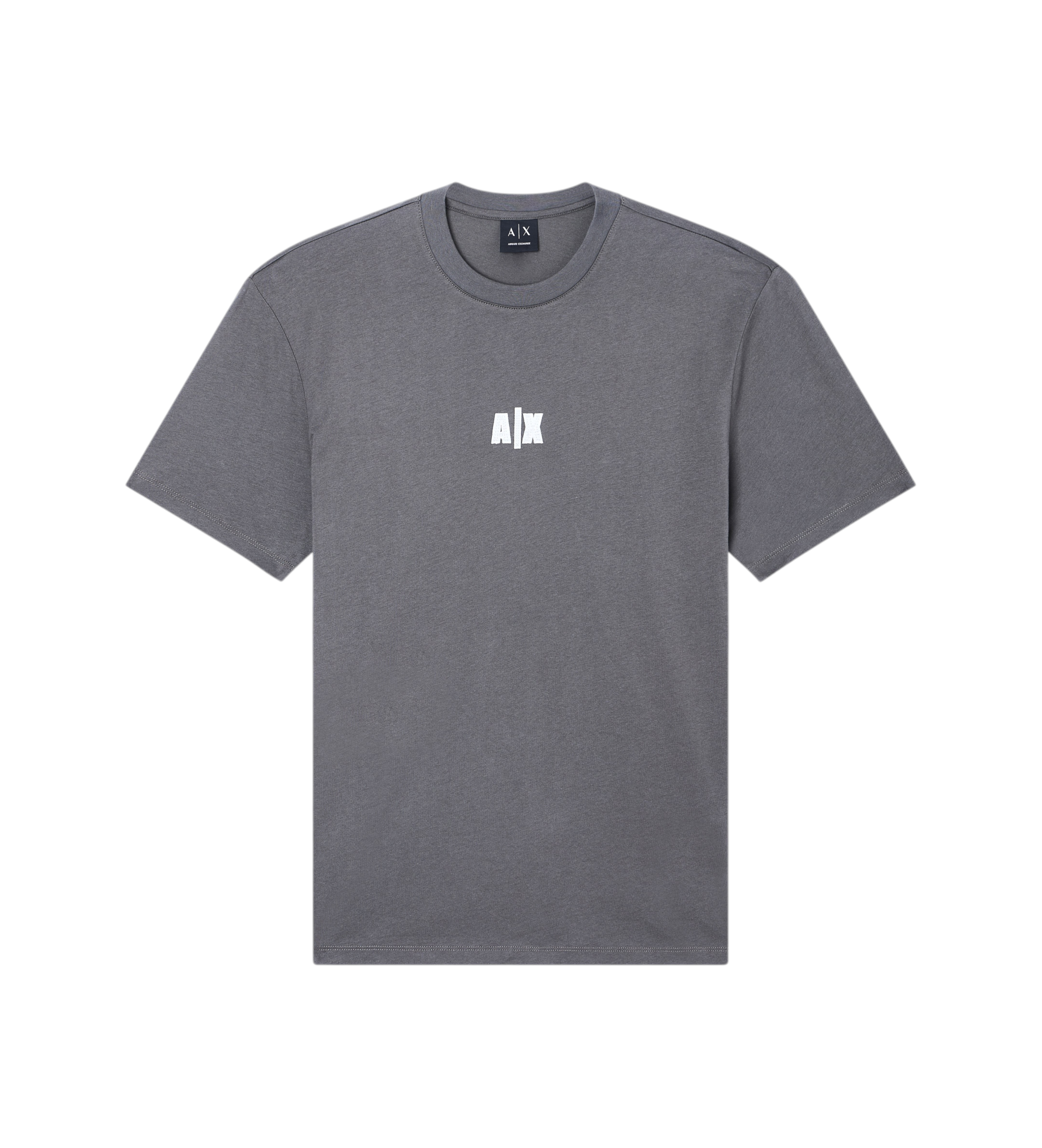 A|X Armani Exchange für Herren. XM002509AF10358U8144 Logo-T-Shirt grau (L), Lässig, Baumwolle, Kurzarm