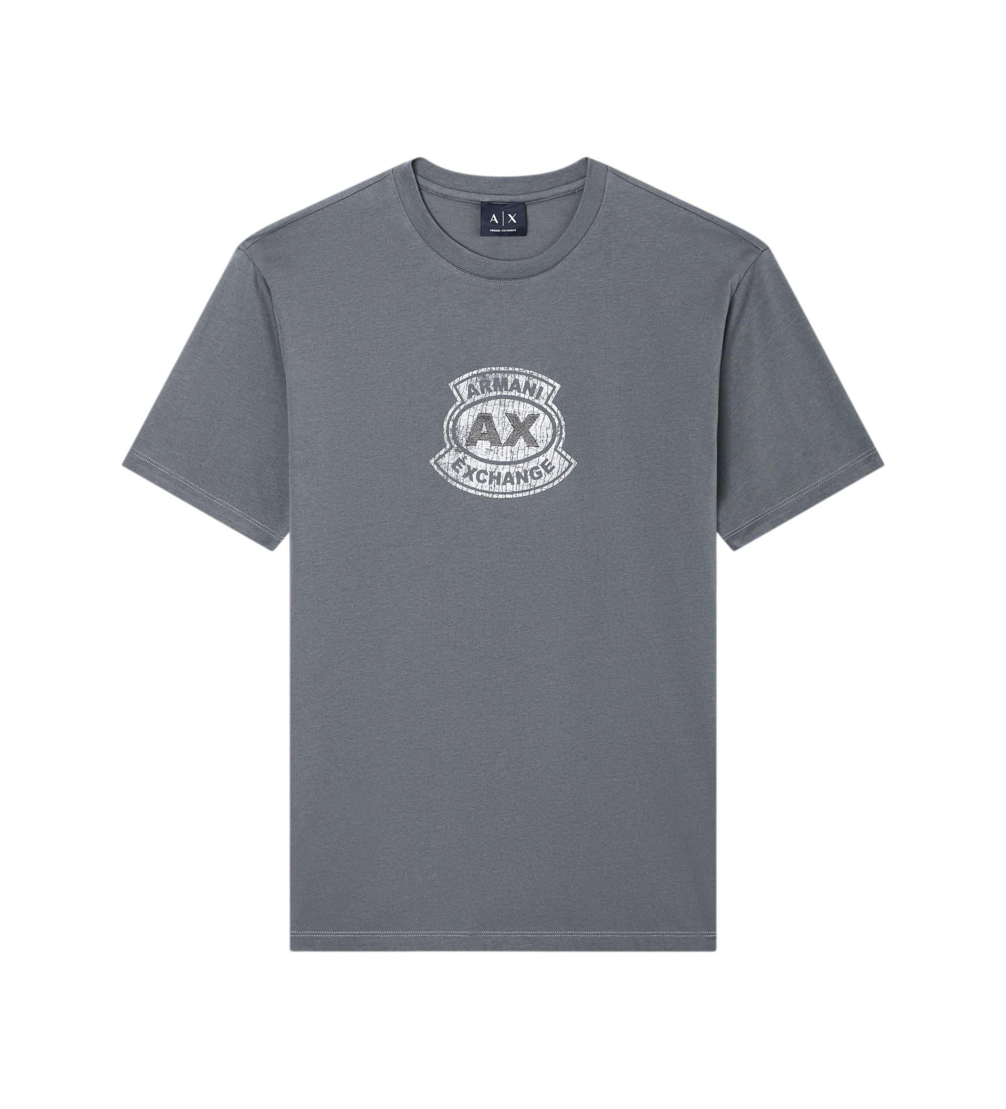 A|X Armani Exchange für Herren. XM002776AF10356U8144 Logo-T-Shirt grau (XS), Lässig, Baumwolle, Kurzarm