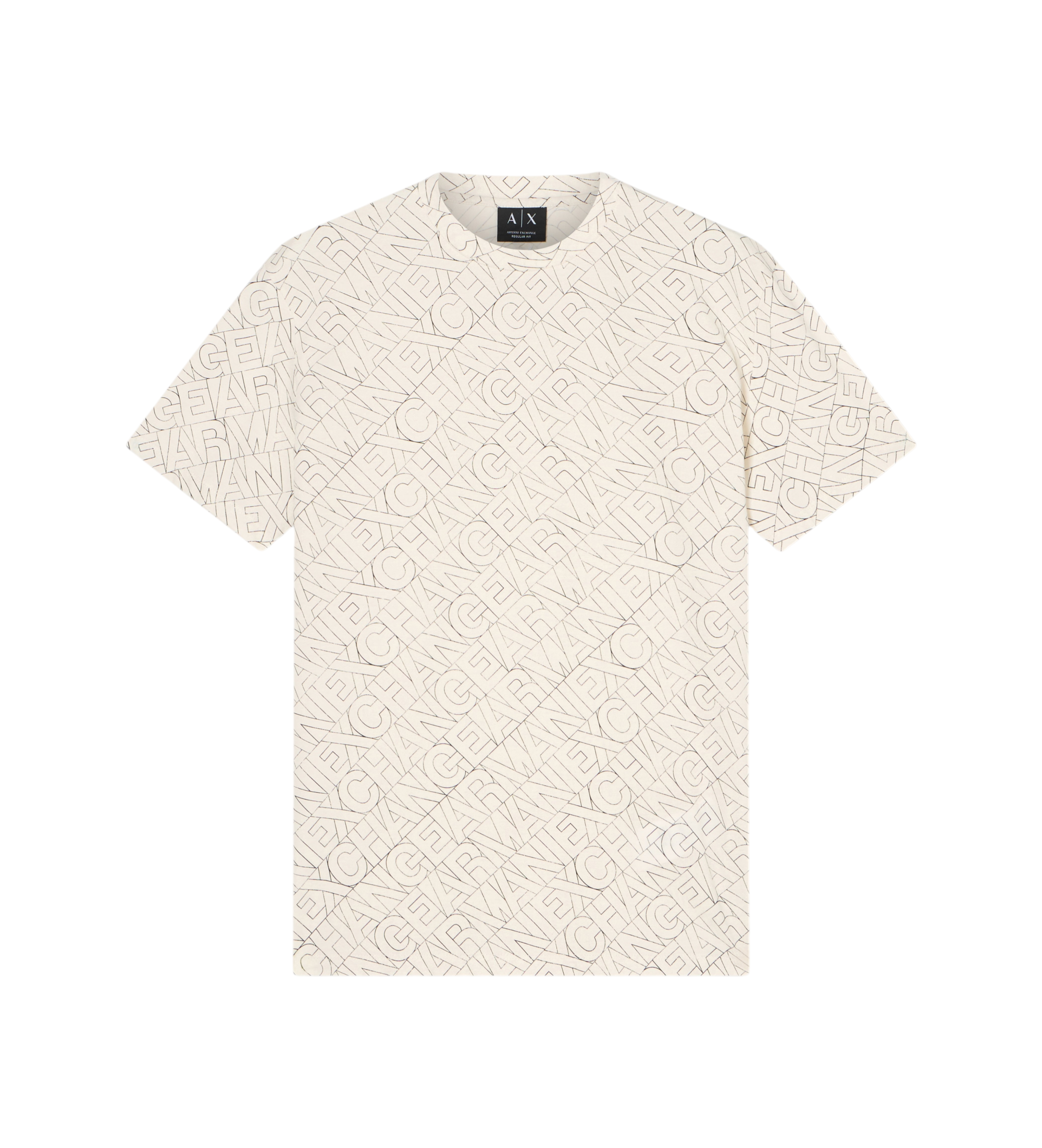 A|X Armani Exchange für Herren. XM002783AF10356F1167 Weißes Freizeit-T-Shirt (L), Lässig, Baumwolle, Kurzarm