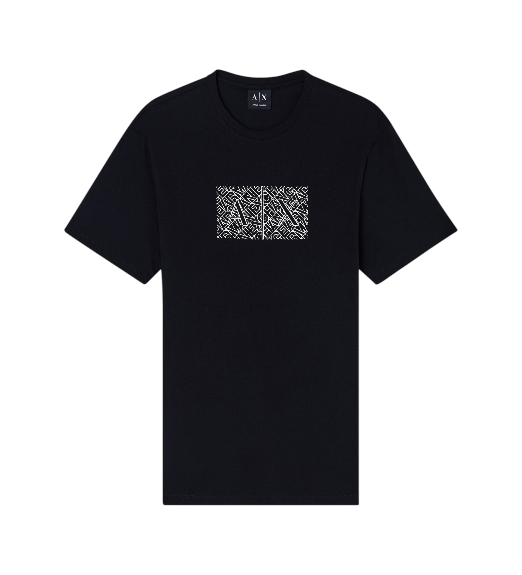 A|X Armani Exchange für Herren. XM002784AF10356UC001 Logo-T-Shirt schwarz (M), Lässig, Baumwolle, Kurzarm