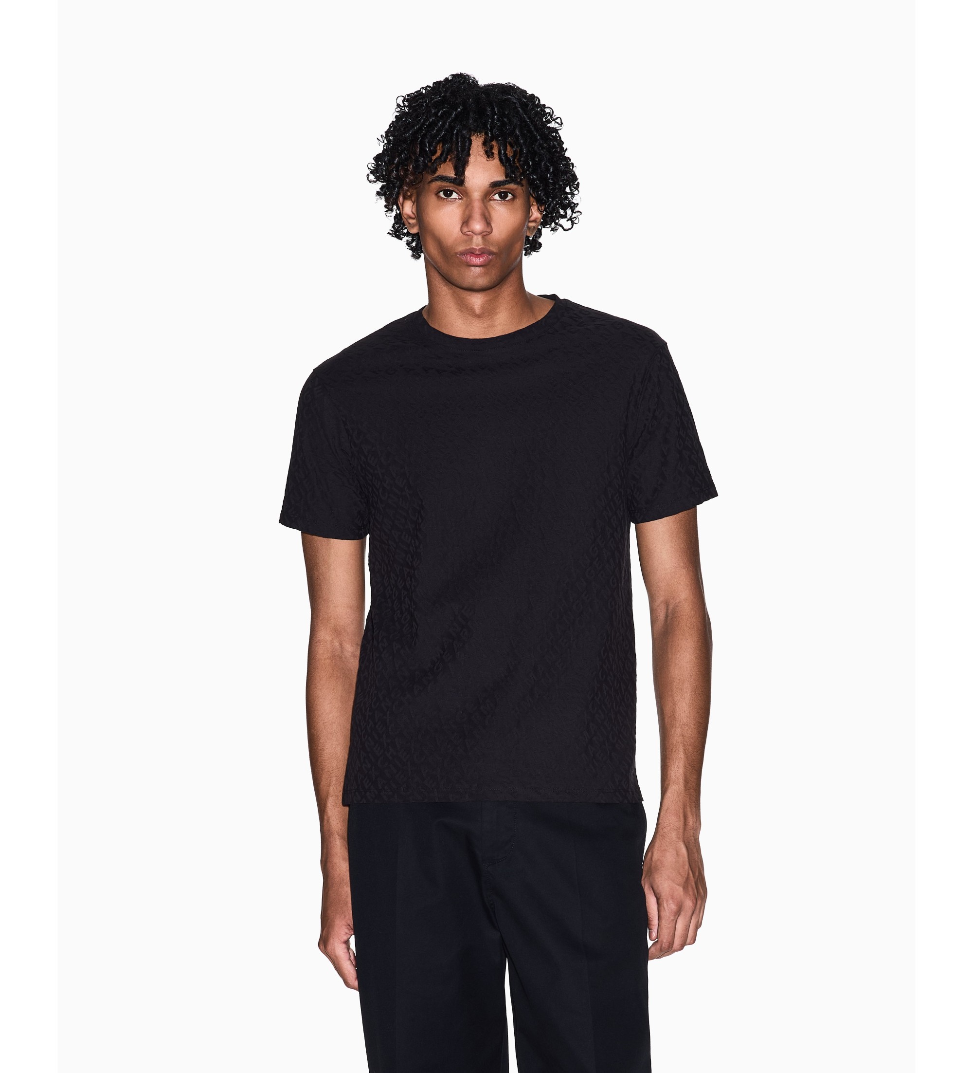 A|X Armani Exchange für Herren. XM002821AF10337UC001 Schmal geschnittenes T-Shirt mit Rundhalsausschnitt schwarz (L), Lässig, Baumwolle, Kur