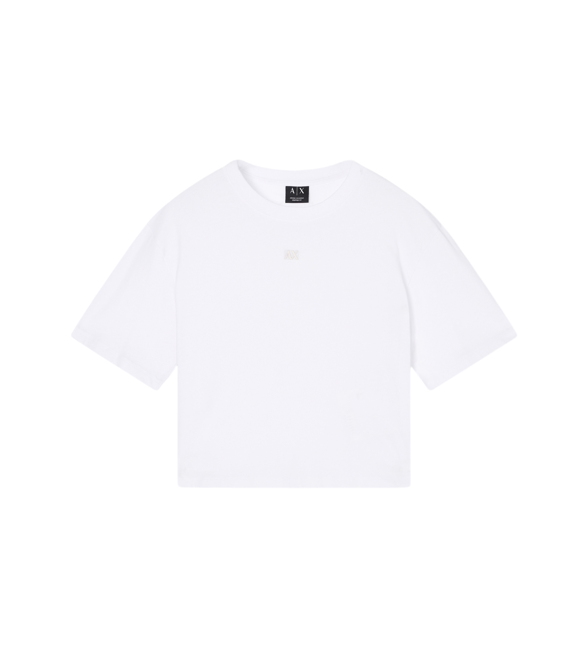A|X Armani Exchange für Damen. XW001836AF10356U0002 Freizeit-T-Shirt weiß (XL), Lässig, Baumwolle, Langarm