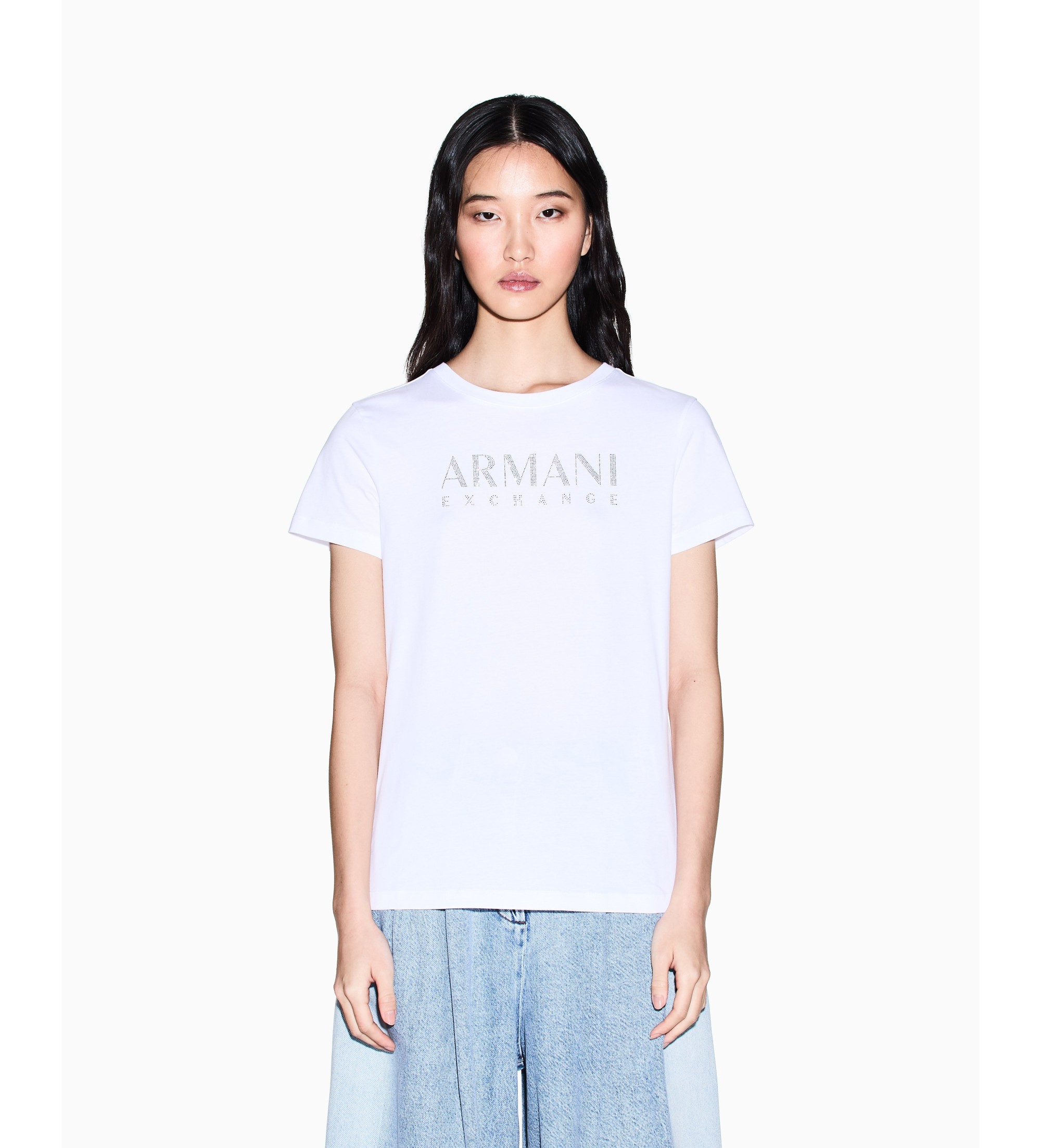 A|X Armani Exchange für Damen. XW002294AF17172U0002 Elegance T-shirt weiß (XL), Lässig, Baumwolle, Kurzarm