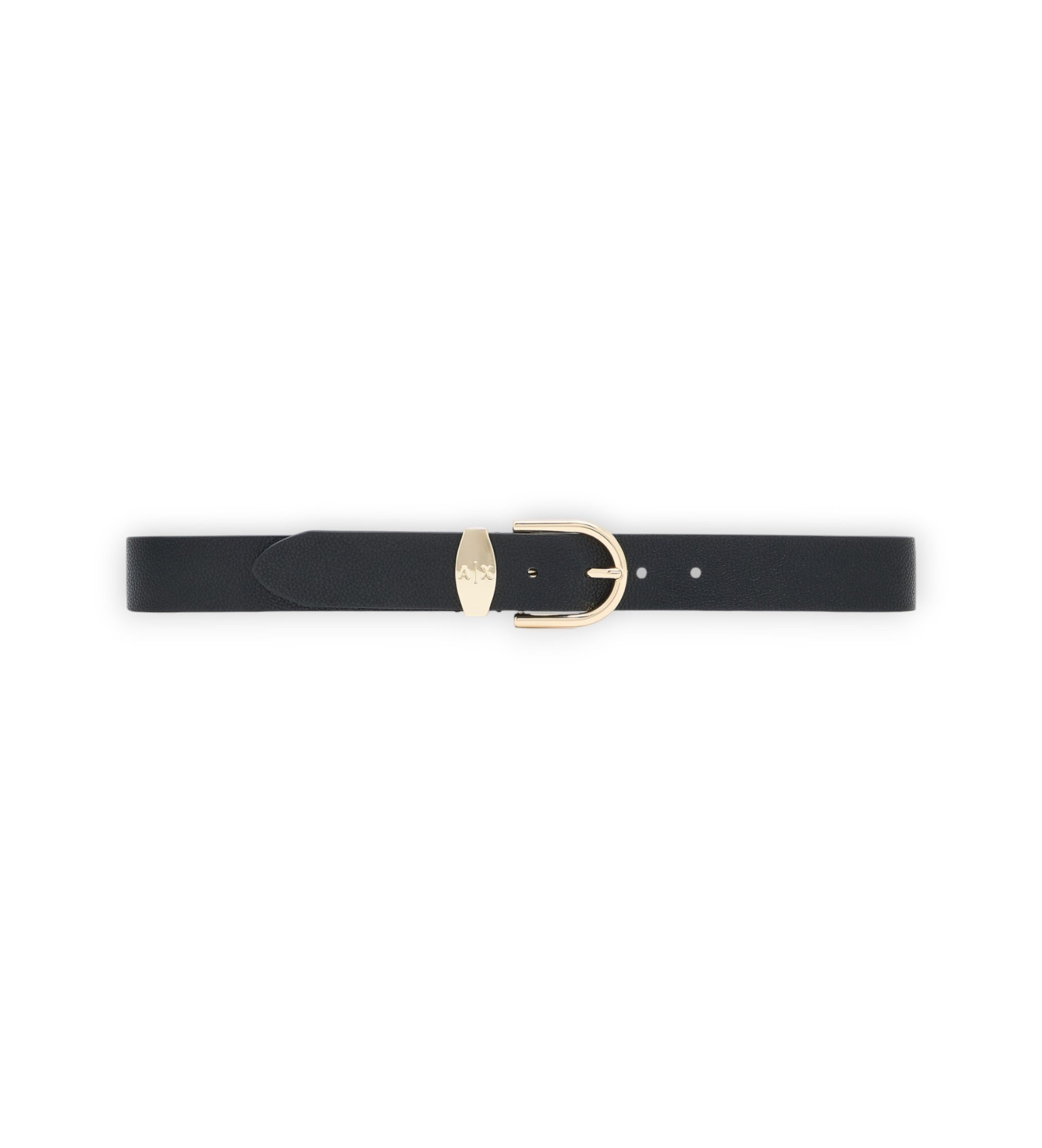 A|X Armani Exchange für Damen. XW002619AF22693UC001 Zungengurt schwarz (85cm), Lässig, Leder