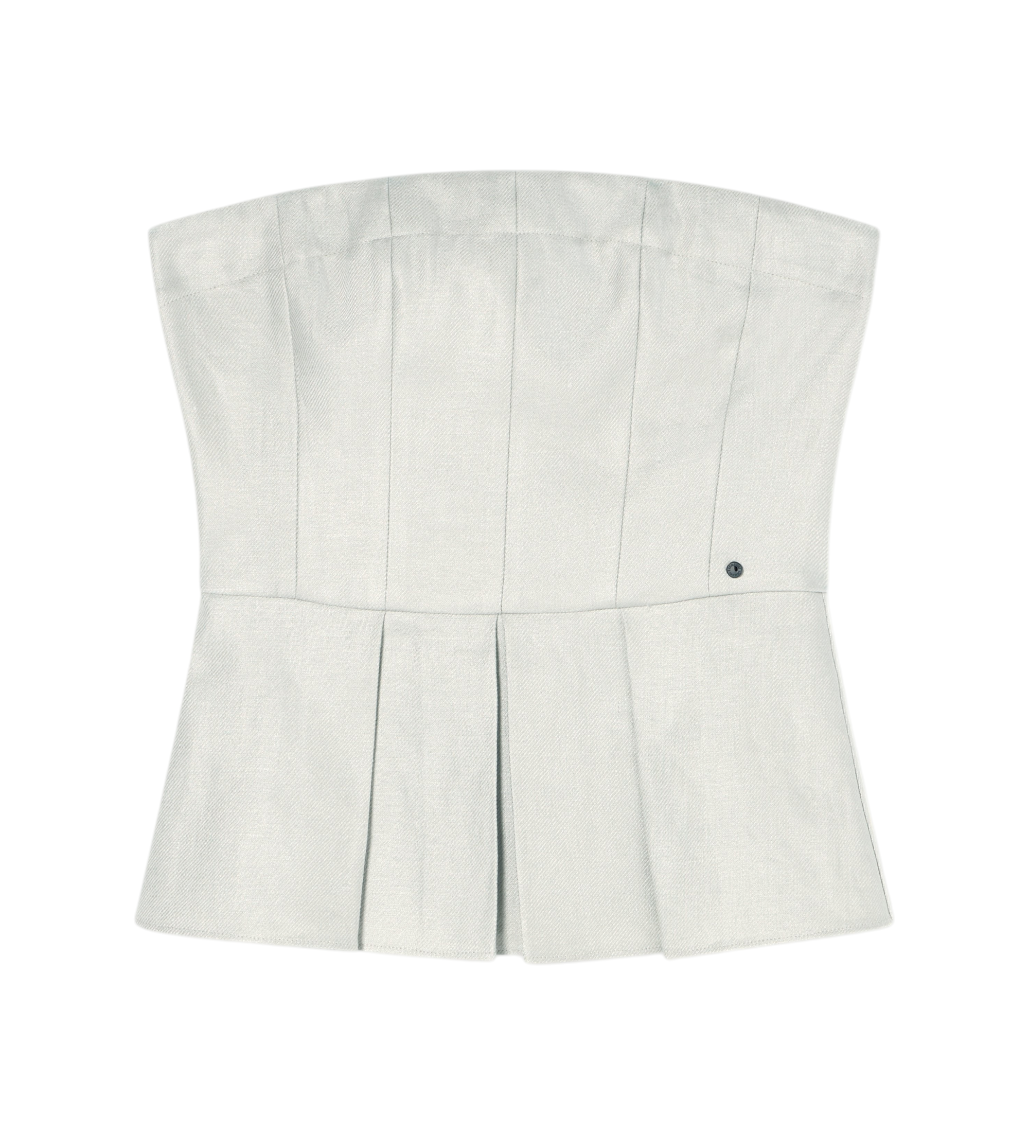 A|X Armani Exchange für Damen. XW001984AF21530U6275 Ausgestelltes Oberteil mit Falten aus beigem Leinen-Twill (M), Lässig, Ärmellos / Hosent