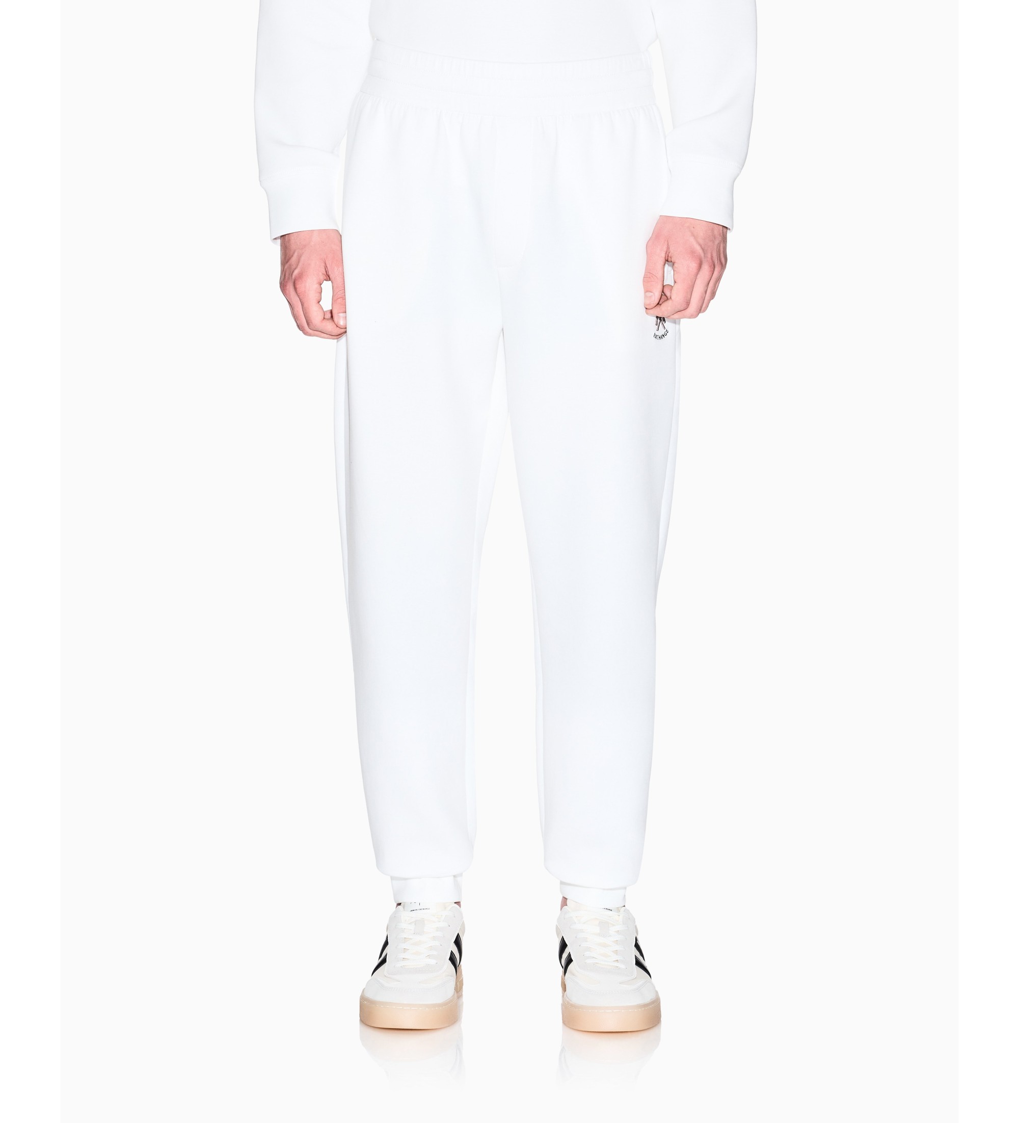 A|X Armani Exchange für Herren. XM001778AF10818U0009 Jogginghose in Gebrochenes Weiß (S), Lässig, Baumwolle