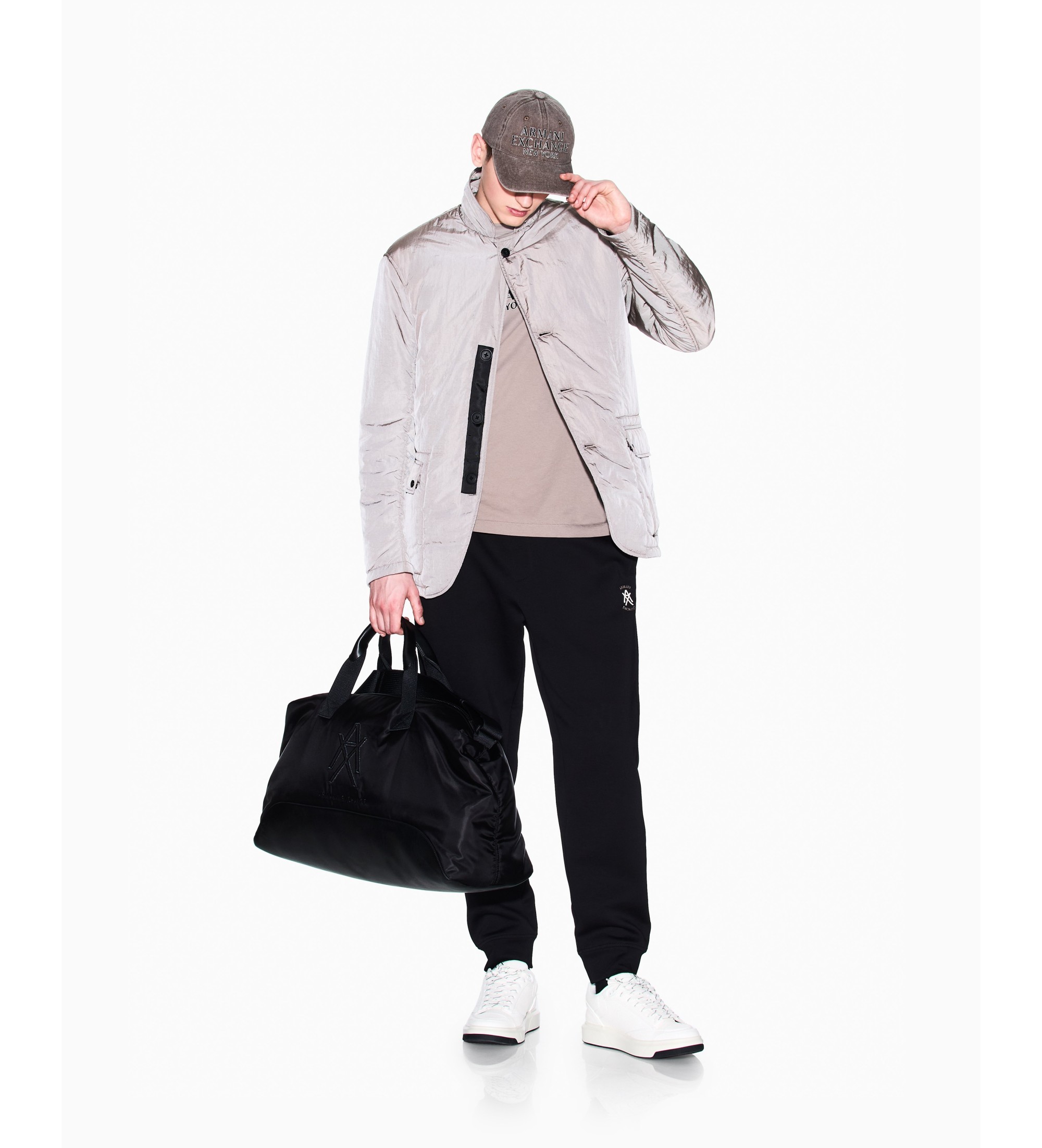A|X Armani Exchange für Herren. XM001778AF10818UC001 Regular Jogger-Hose schwarz (L), Lässig, Baumwolle