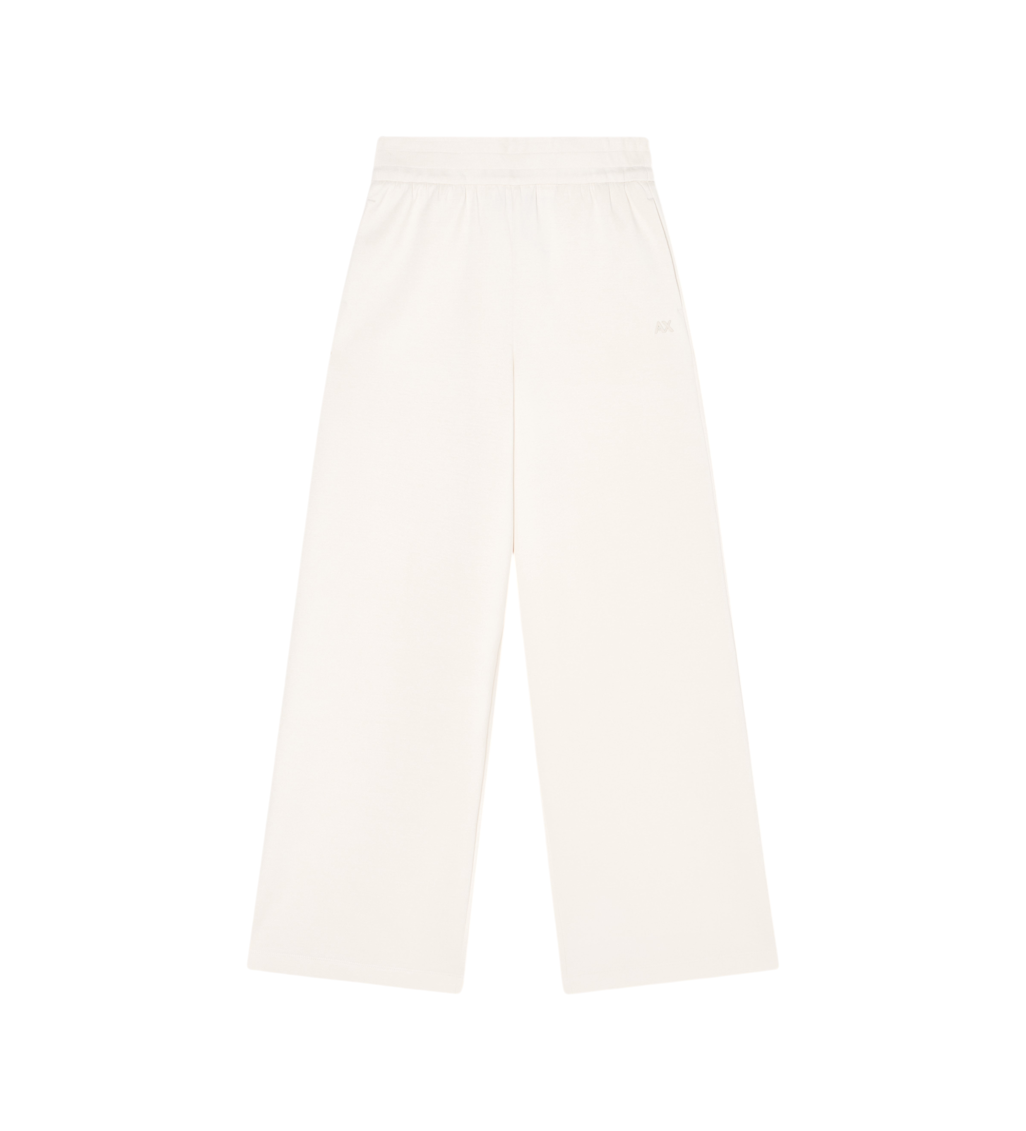 A|X Armani Exchange für Damen. XW001830AF10818U1003 Beigefarbene Hose mit elastischem Bund (M), Lässig, Baumwolle
