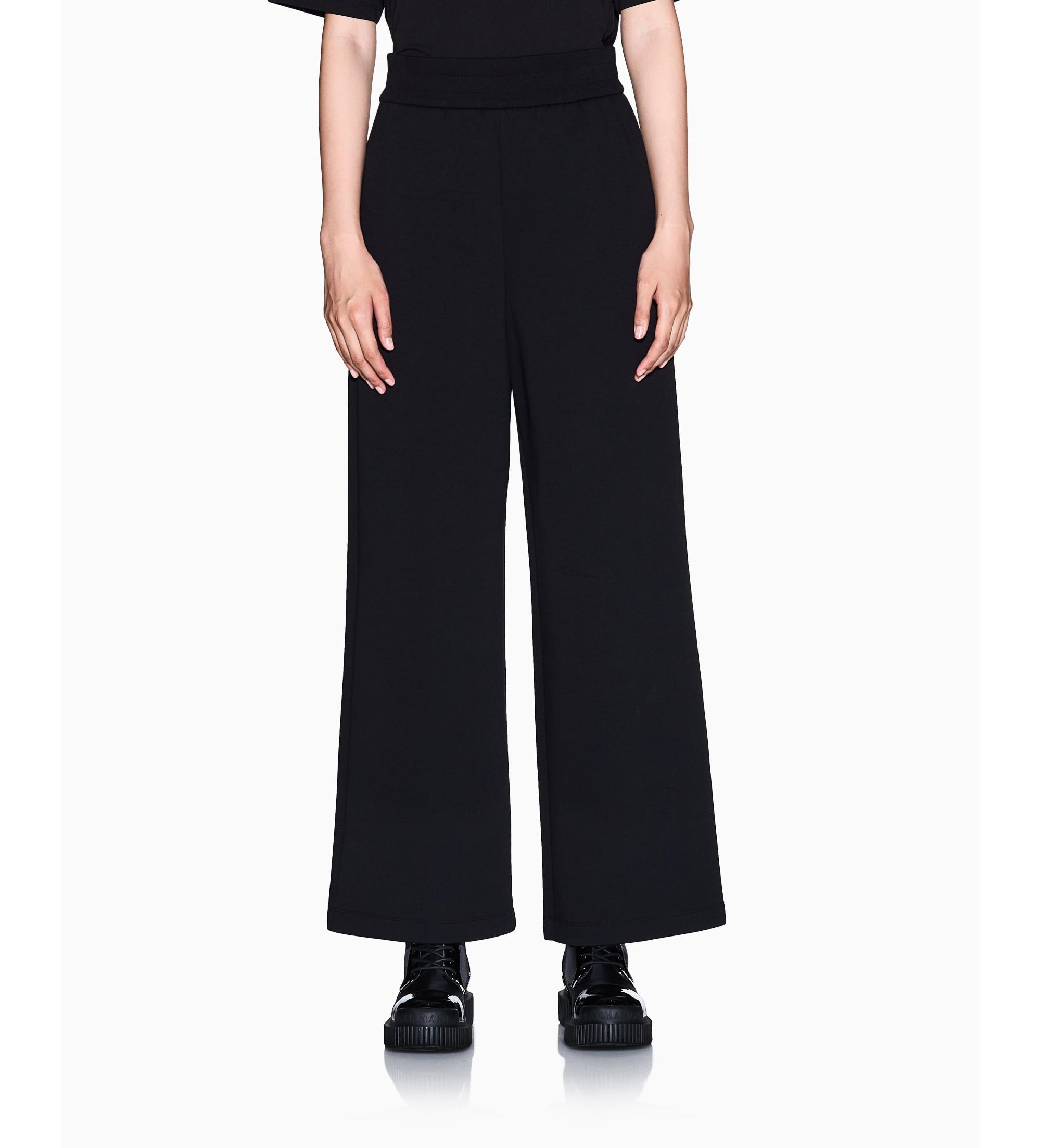 A|X Armani Exchange für Damen. XW001830AF10818UC001 Elastische Bundhose schwarz (M), Baumwolle, Klassisch