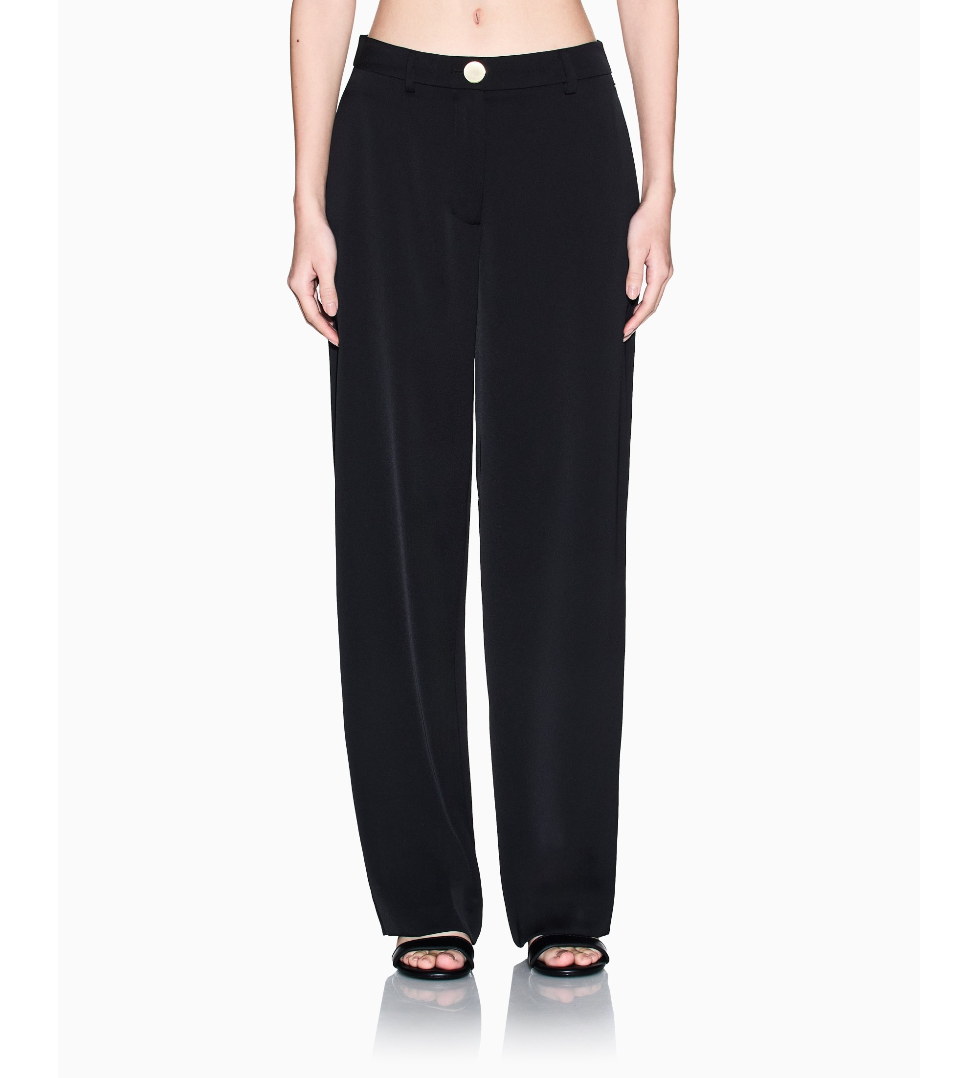 A|X Armani Exchange für Damen. XW002280AF21553UC001 Gerade Hose schwarz (M), Lässig, Klassisch, Polyester