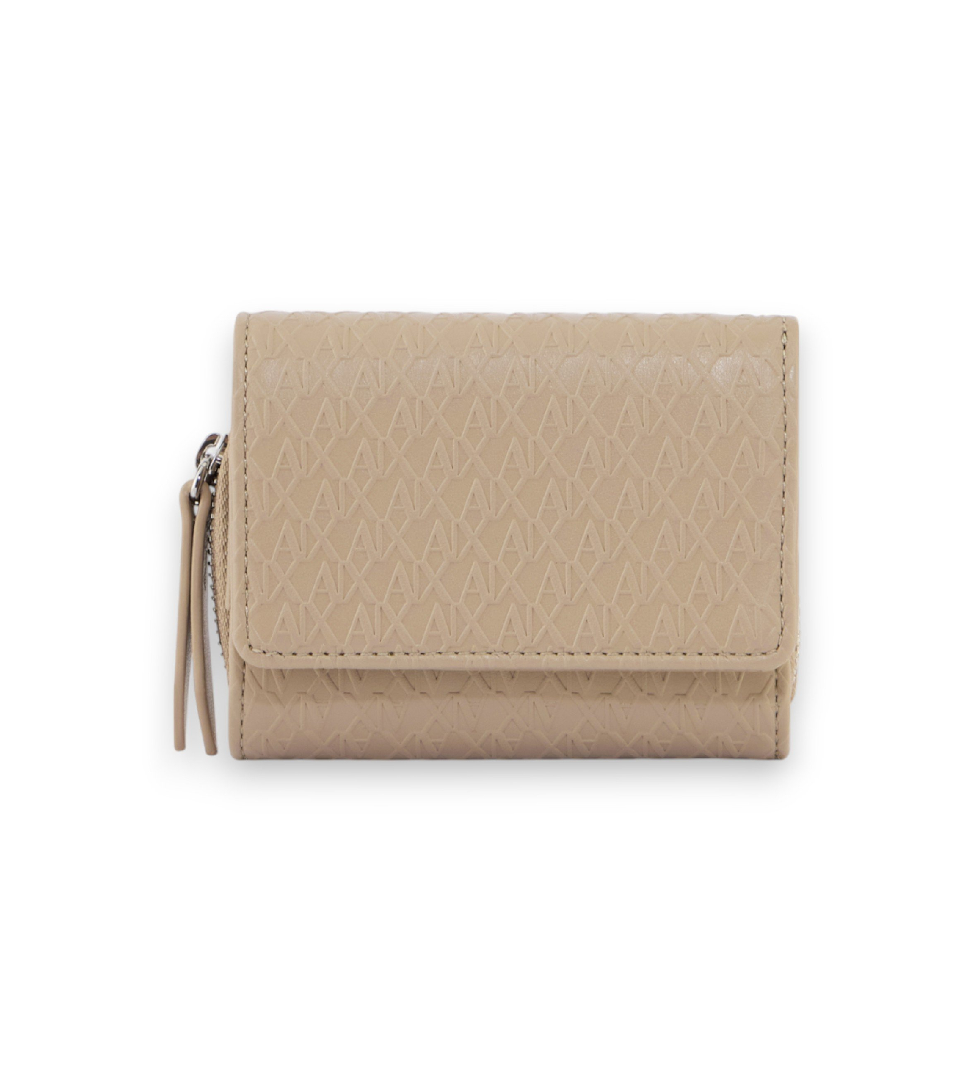 A|X Armani Exchange für Damen. XW002601AF22632U6223 Mini-Geldbörse beige (OSFA), Lässig, Polyurethan