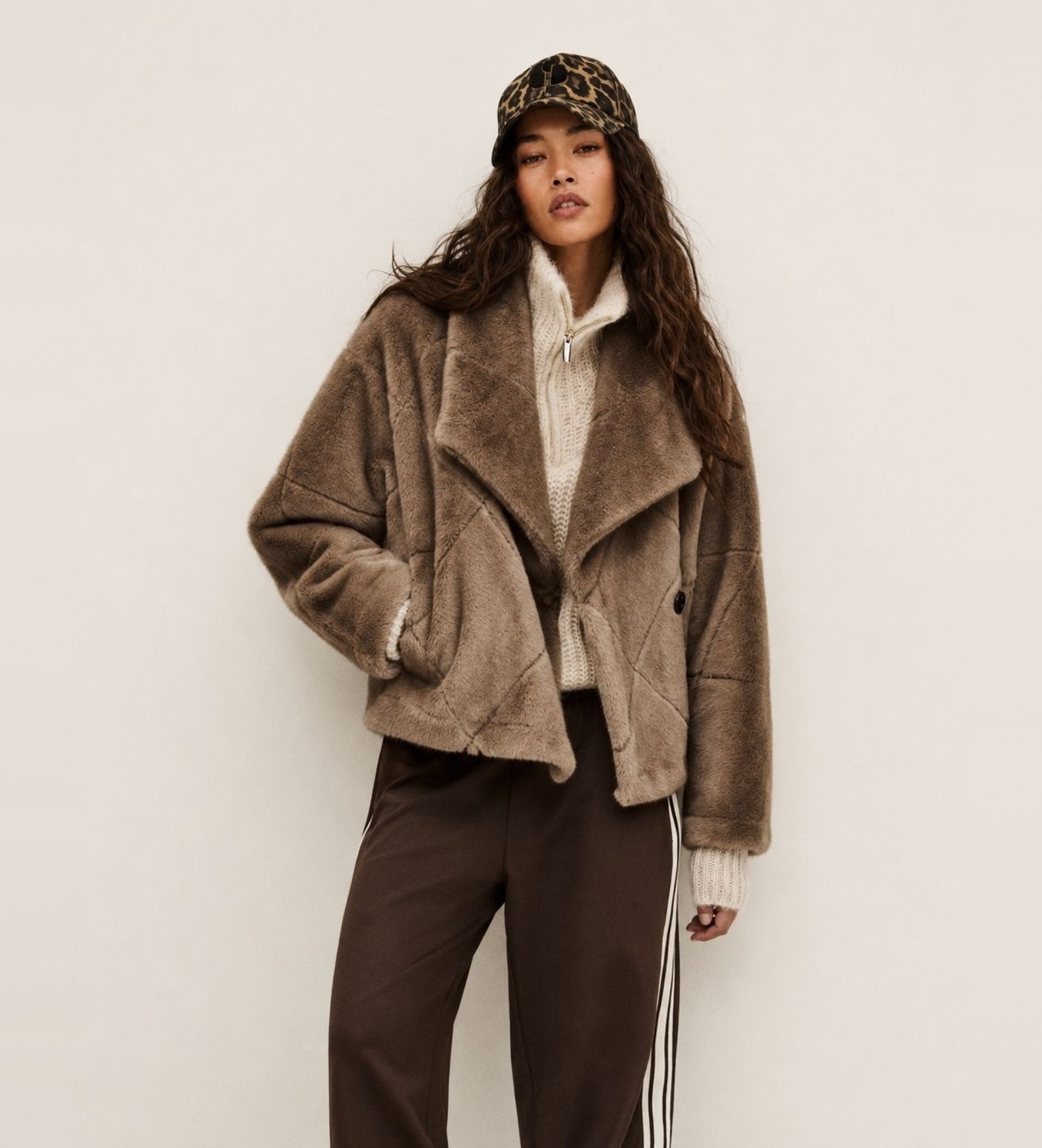 BA&SH für Damen. 1H25PINI Mantel Pinie taupe (36), Lässig, Polyester