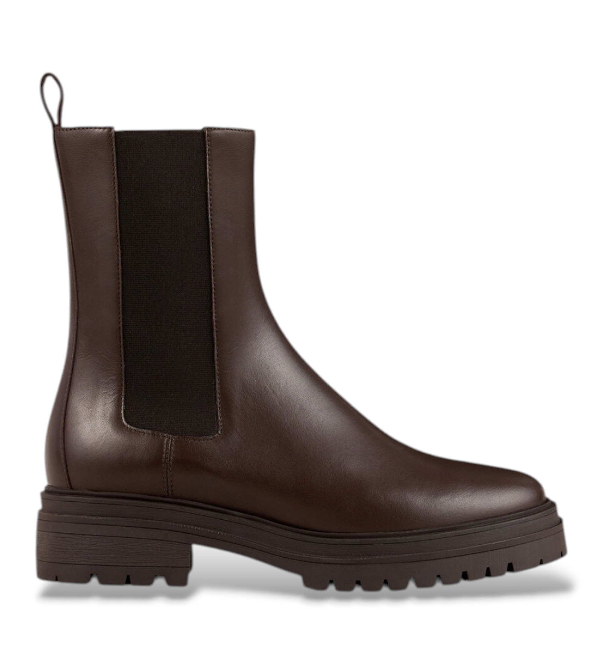 BA&SH für Damen. 2H25CODA Coda Lederstiefel braun (36), Wohnung, 1 bis 3 cm, Keine, Lässig