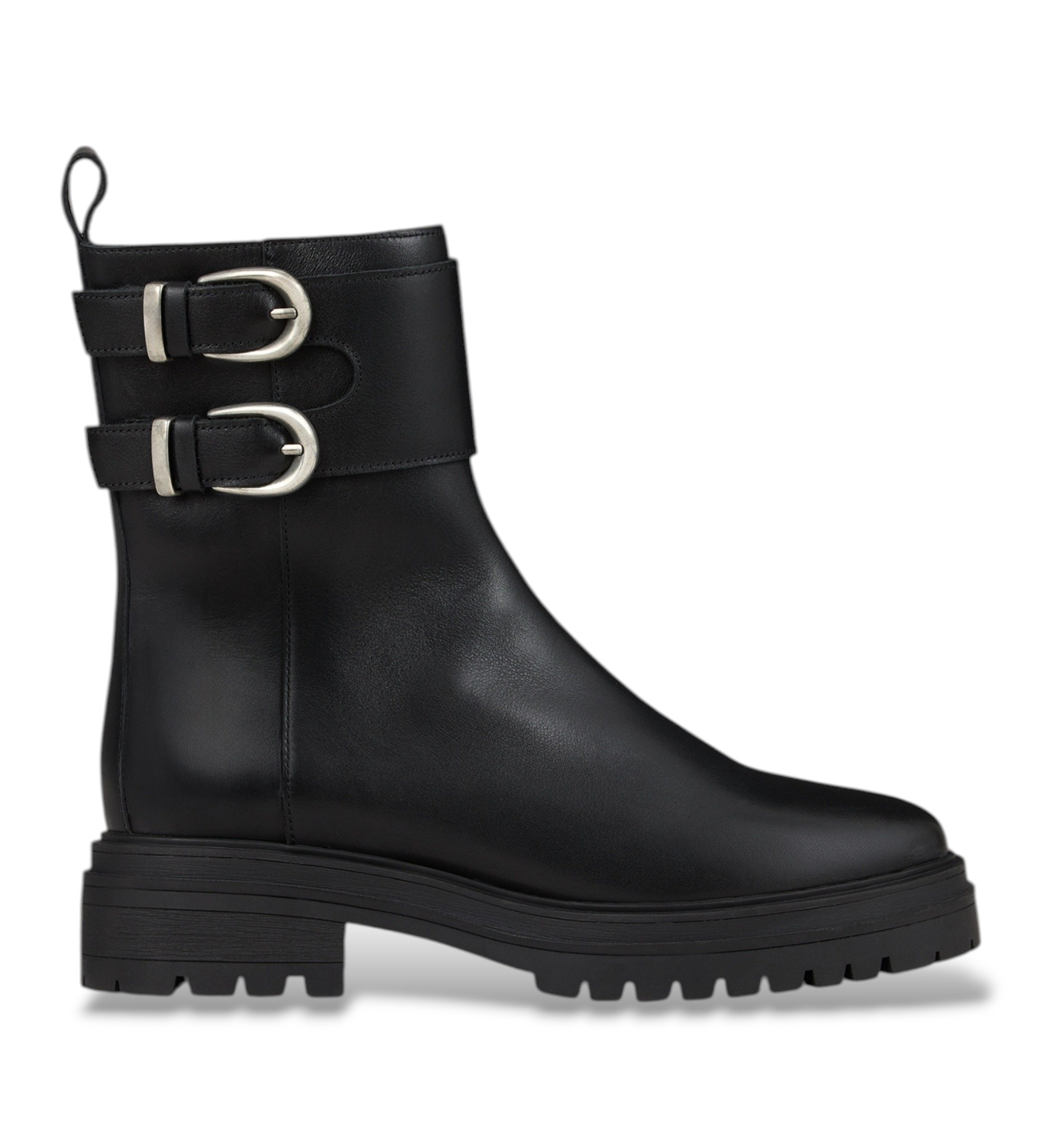 BA&SH für Damen. 2H26NCOD Lederstiefeletten Coda schwarz (38), 1 bis 3 cm, Reißverschluss, Klassisch