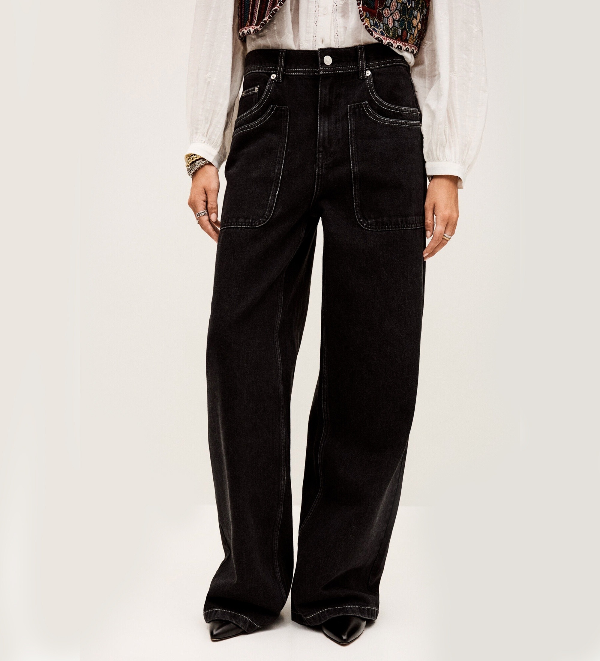 BA&SH für Damen. 1H25NOEL Jeans Noel schwarz (34), Lässig, Baumwolle, Denim