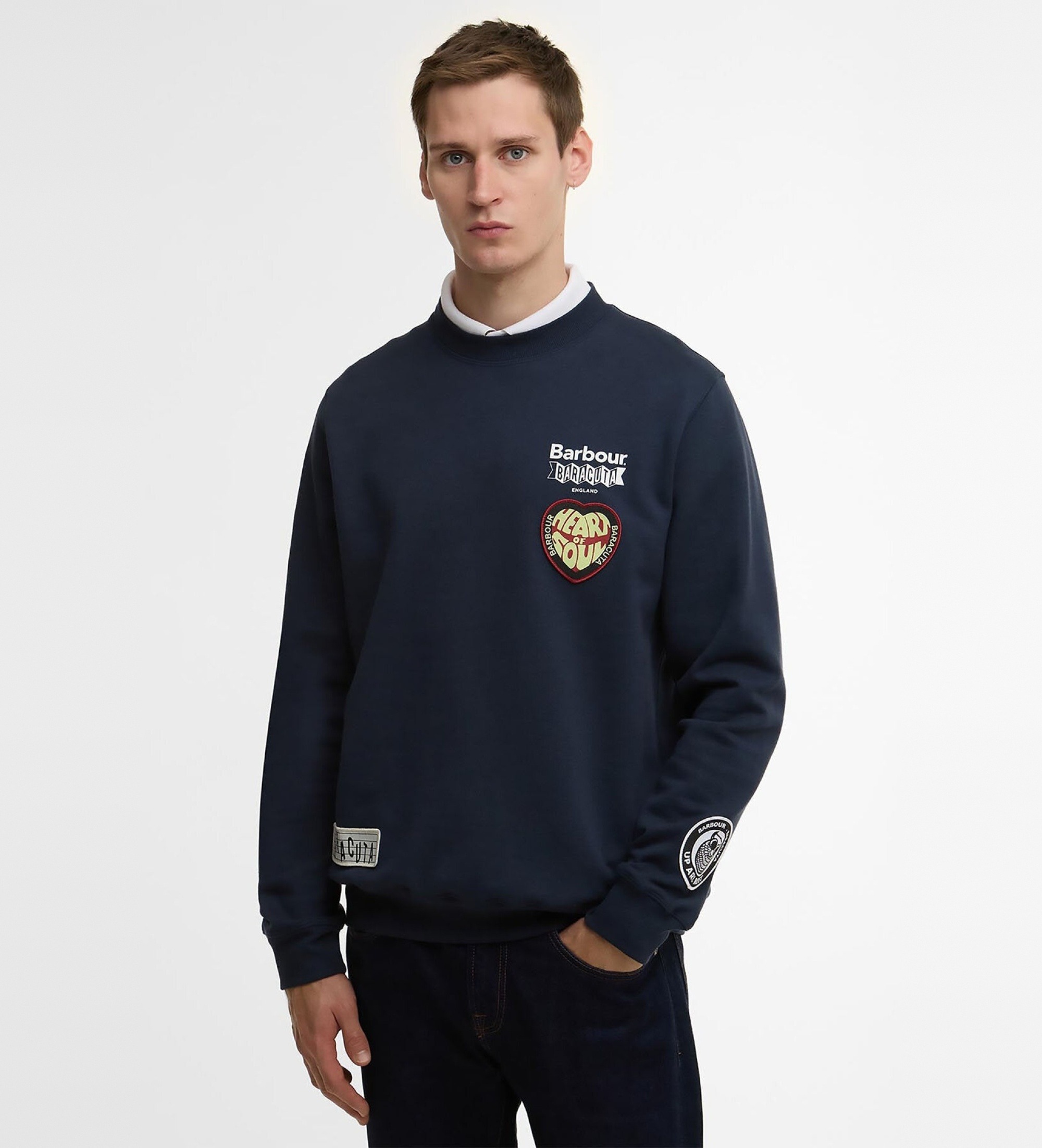 Baracuta für Herren. BRFEL0054UT0177 Barbour x Nordmarine Sweatshirt (S), Lässig, Baumwolle