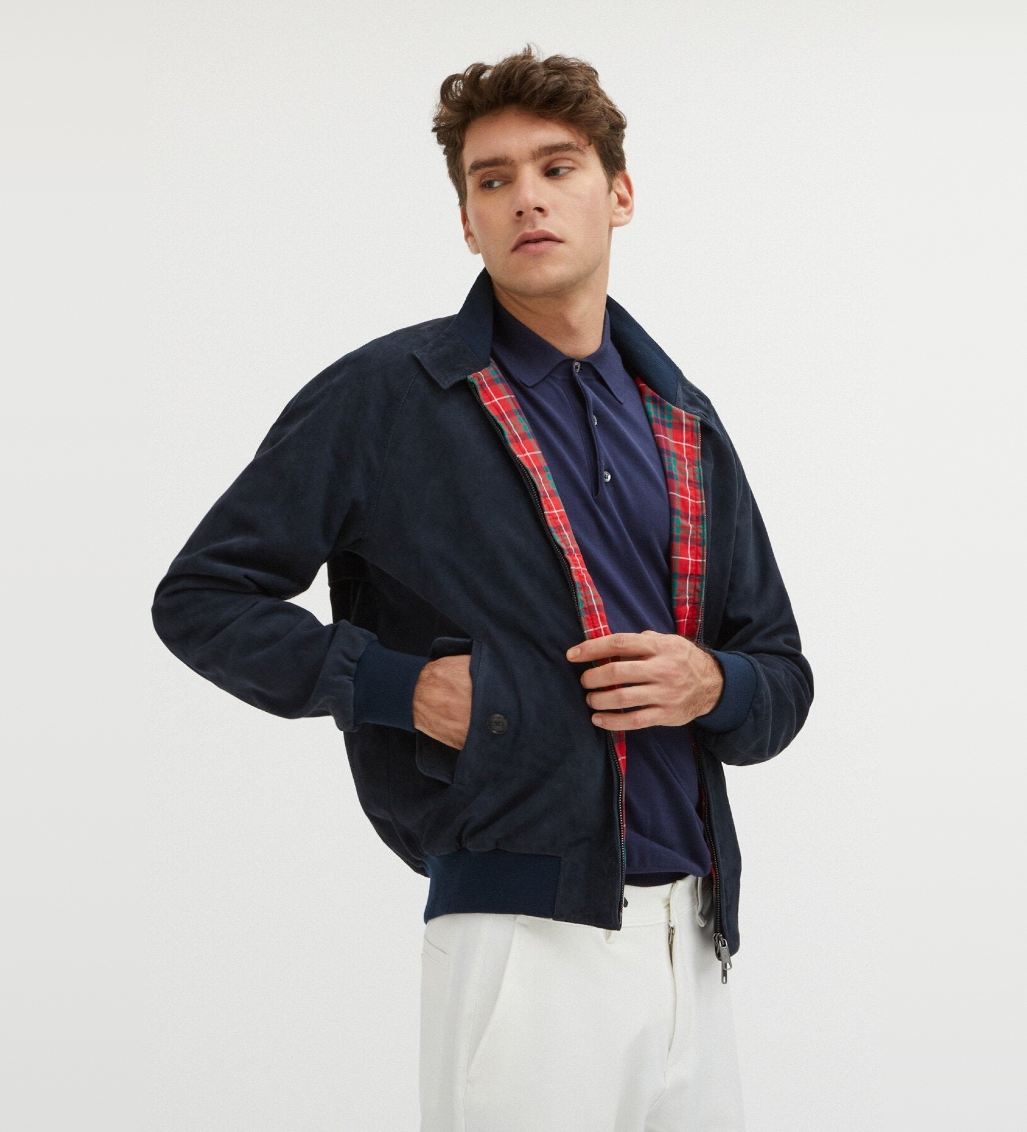 Baracuta für Herren. BRCPS0939UT2623 Lederjacke G9 navy (XL), Lässig, Marine