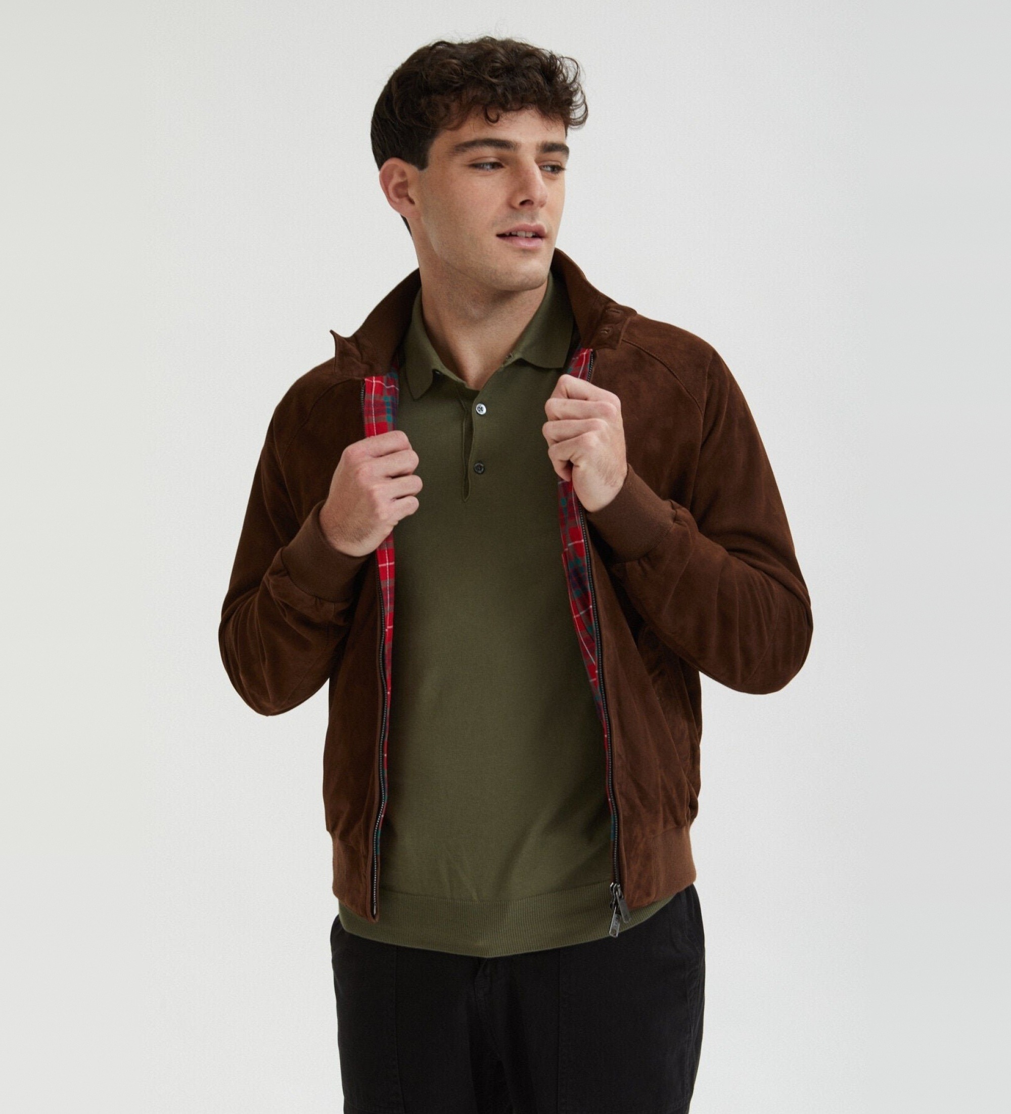Baracuta für Herren. BRCPS0939UT2623 Lederjacke G9 dunkelbraun (42), Lässig