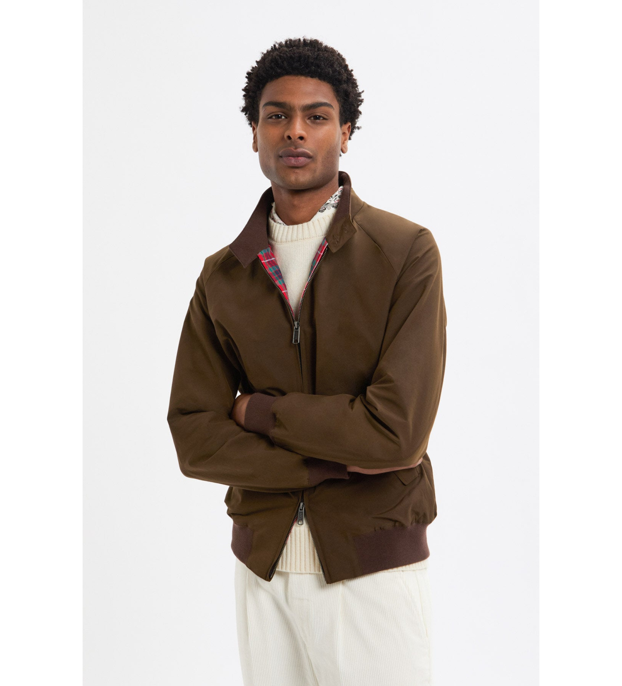 Baracutavoor mannen. BRCPS0001BCNY1 Harringto jas G9 bruin (XL), Casual, Polyester