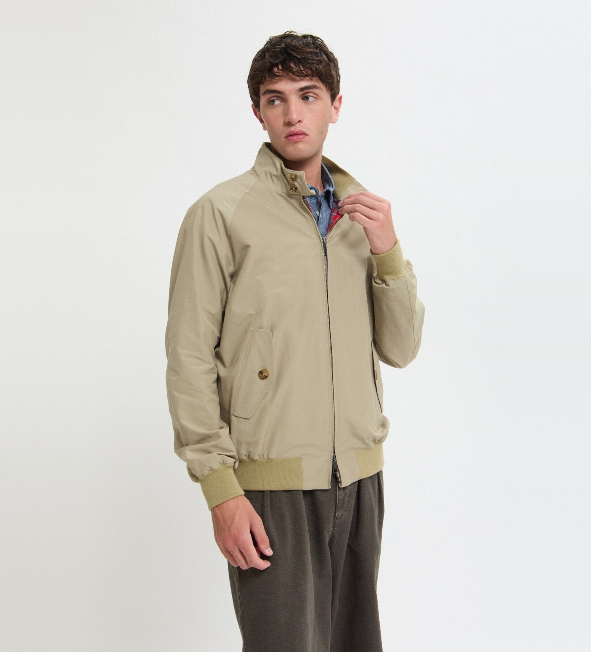 Baracuta für Herren. BRCPS0001BCNY1 Harrington-Jacke G9 beige (M), Lässig, Polyester