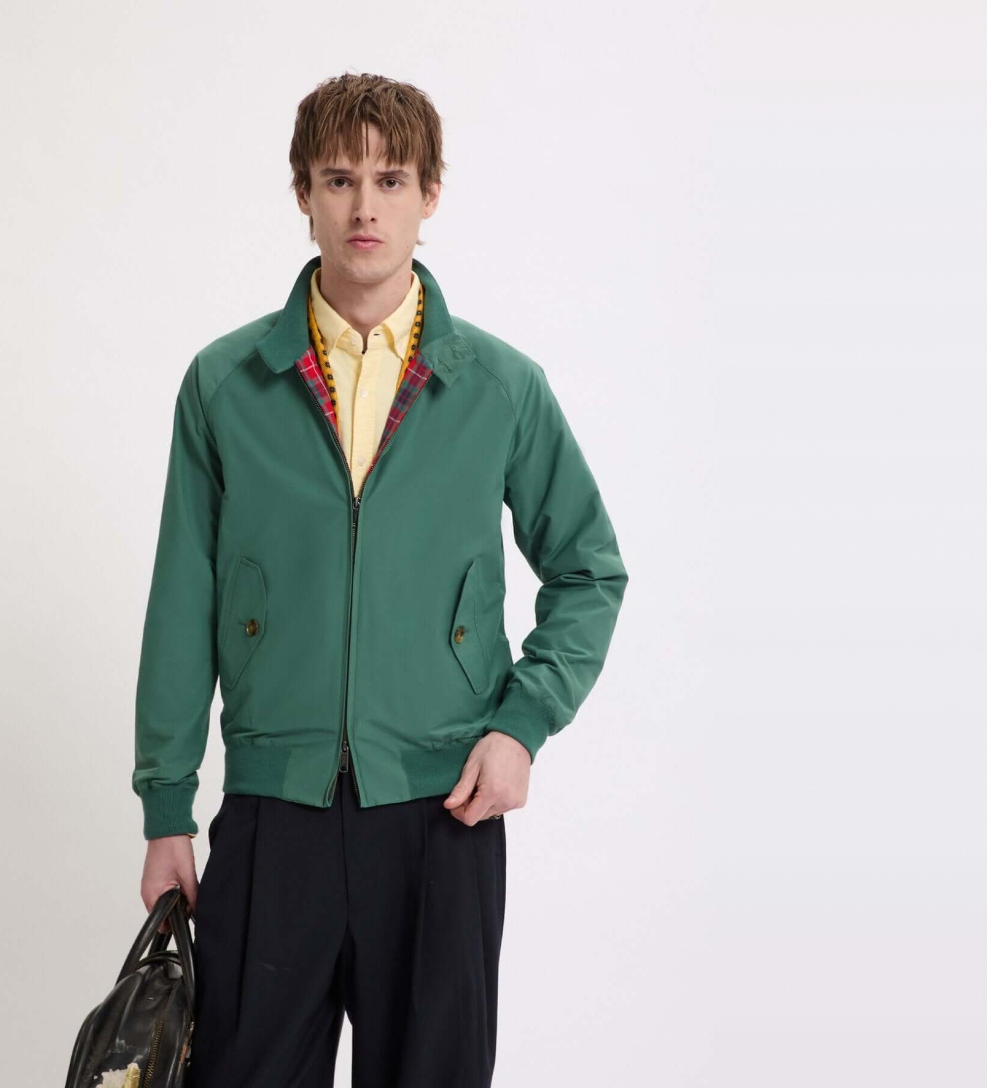 Baracuta für Herren. BRCPS0001BCNY1 Grüne Harrington G9 Jacke (L), Lässig, Polyester