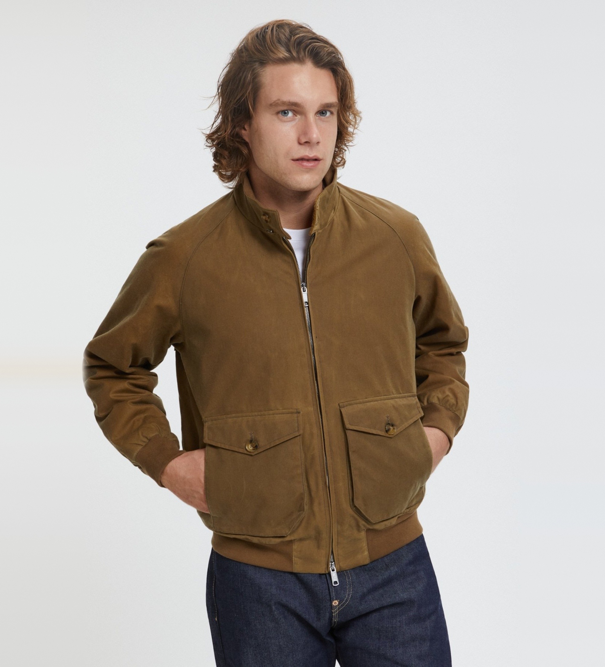 Baracuta für Herren. BRCPS0992UT1998 Jacke Waxed G9 Pocket braun (L), Lässig, Baumwolle