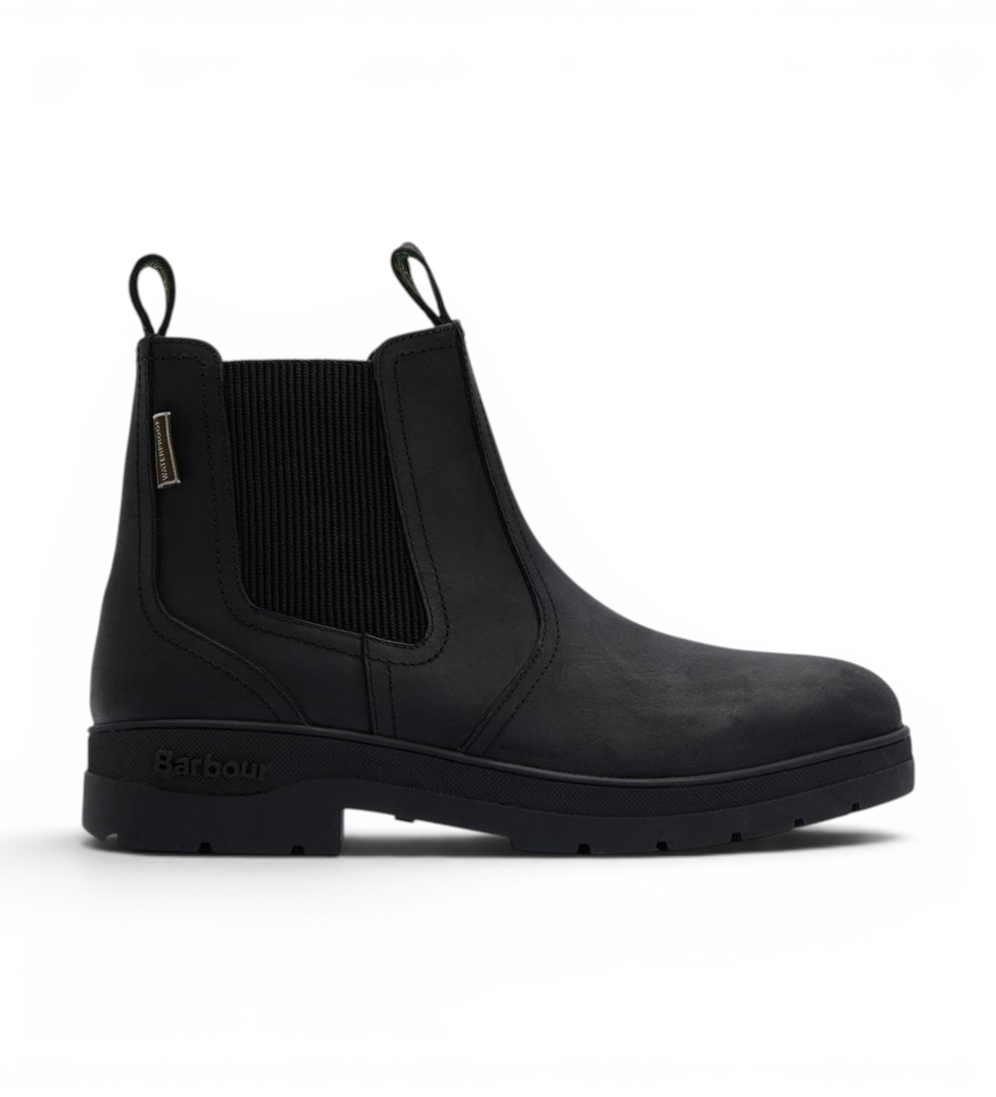 Barbour für Herren. MFO0817 Chelsea-Stiefeletten aus Leder Turnbull schwarz (41), Wohnung, Keine, Lässig